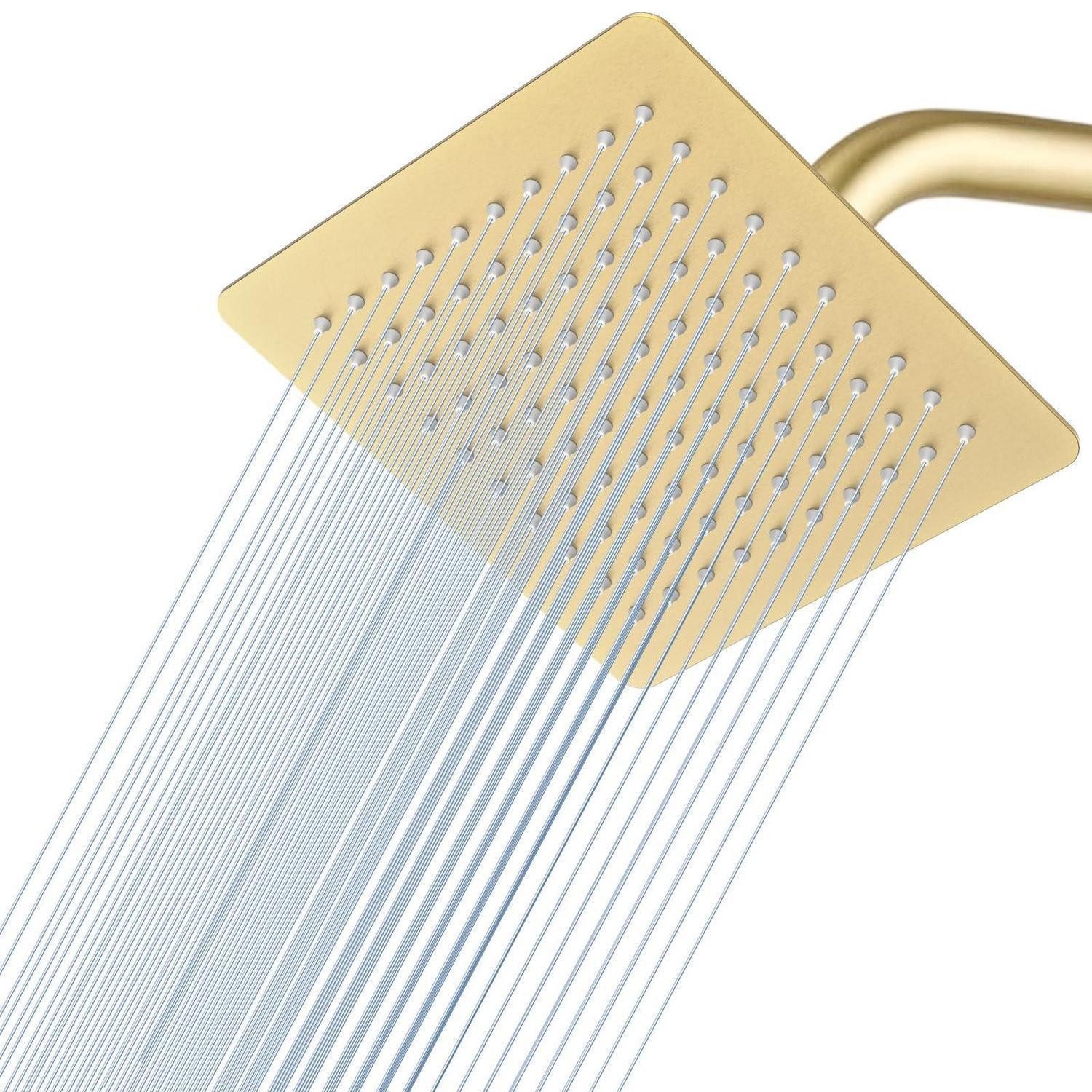 LuxusKollektion Regenduschkopf Regendusche Edelstahl 20cm Gold