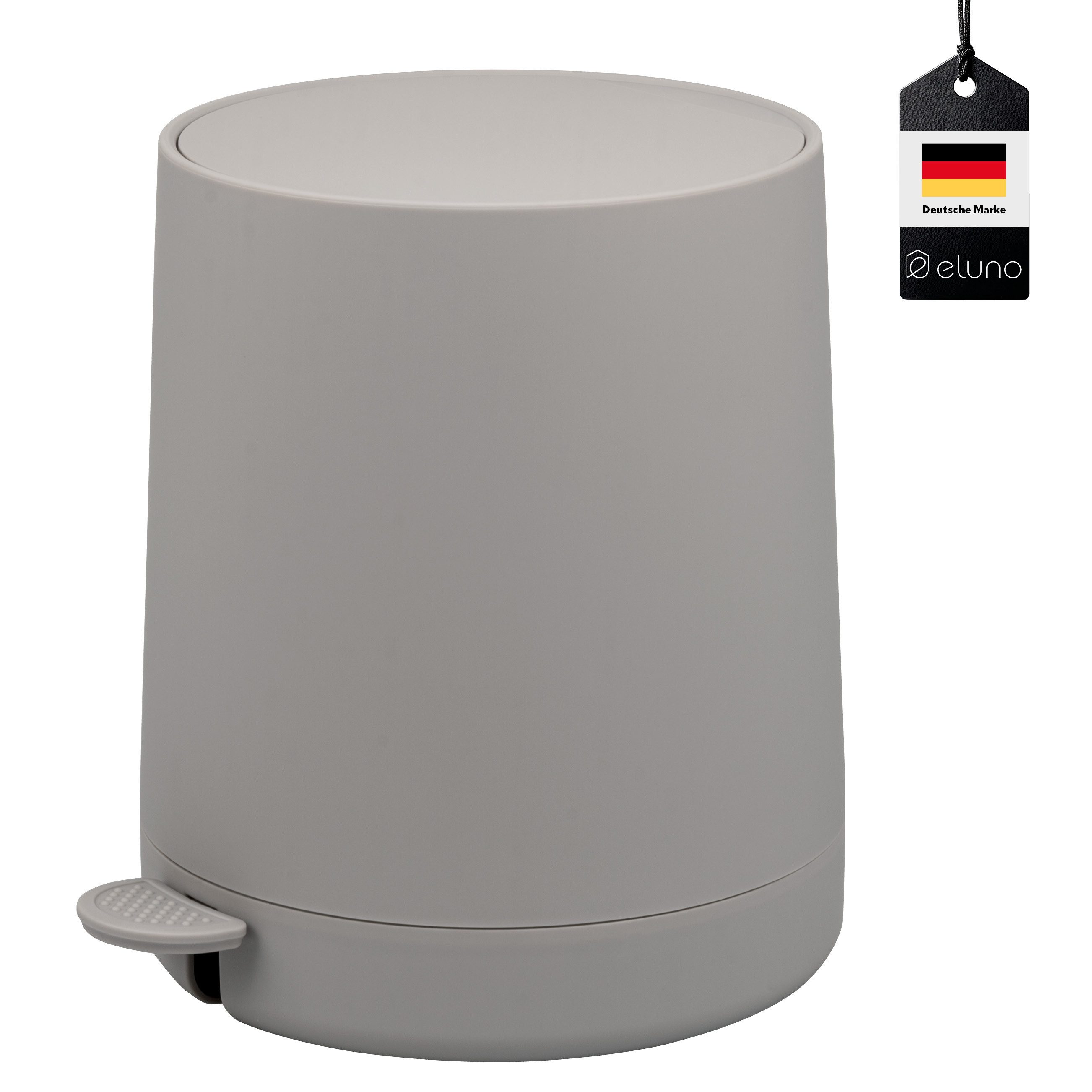 eluno TESERO, Treteimer 4 Liter aus Kunststoff
