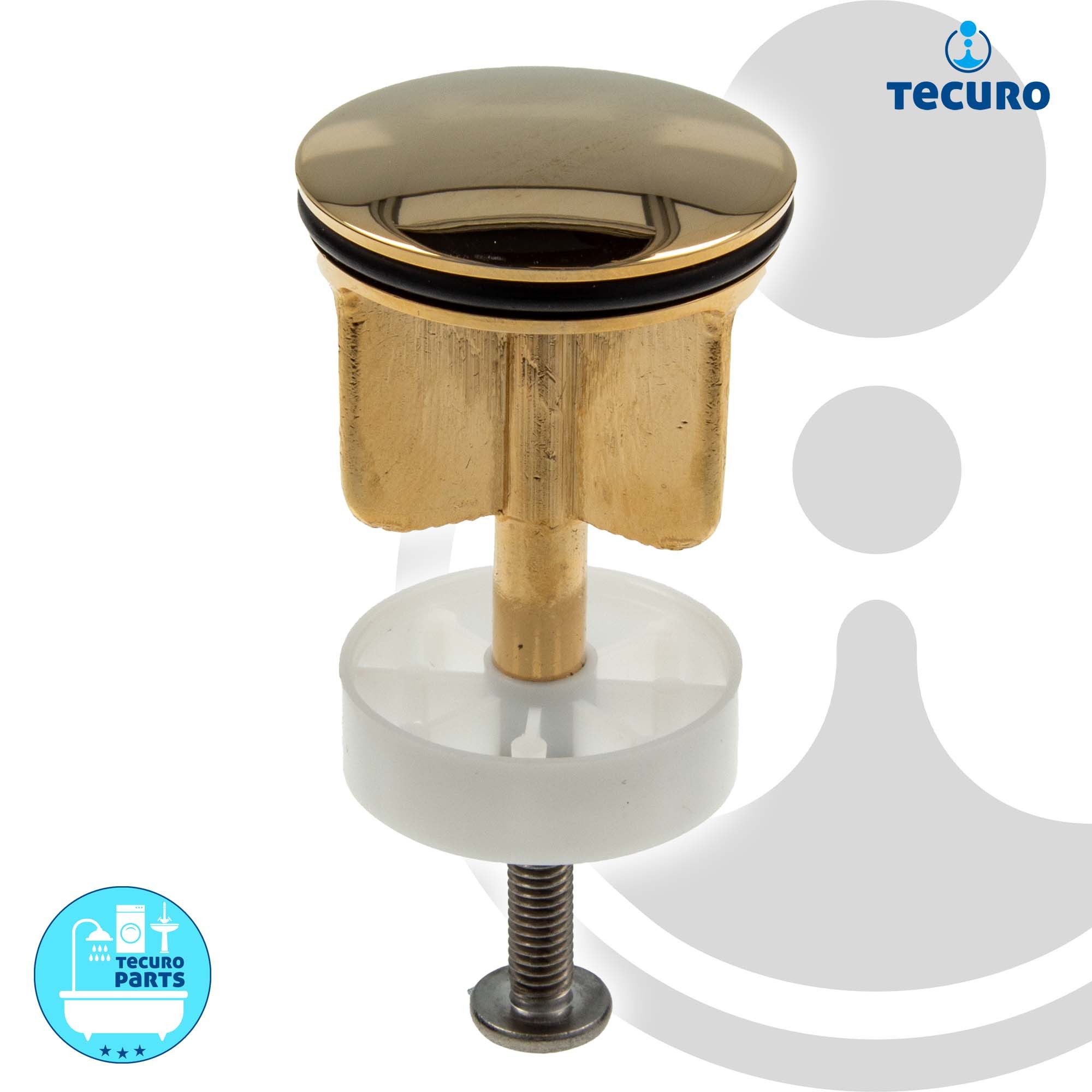 tecuro Ablaufventil Excenterstopfen Ø 40 mm für 1 1/4" Ablaufventil