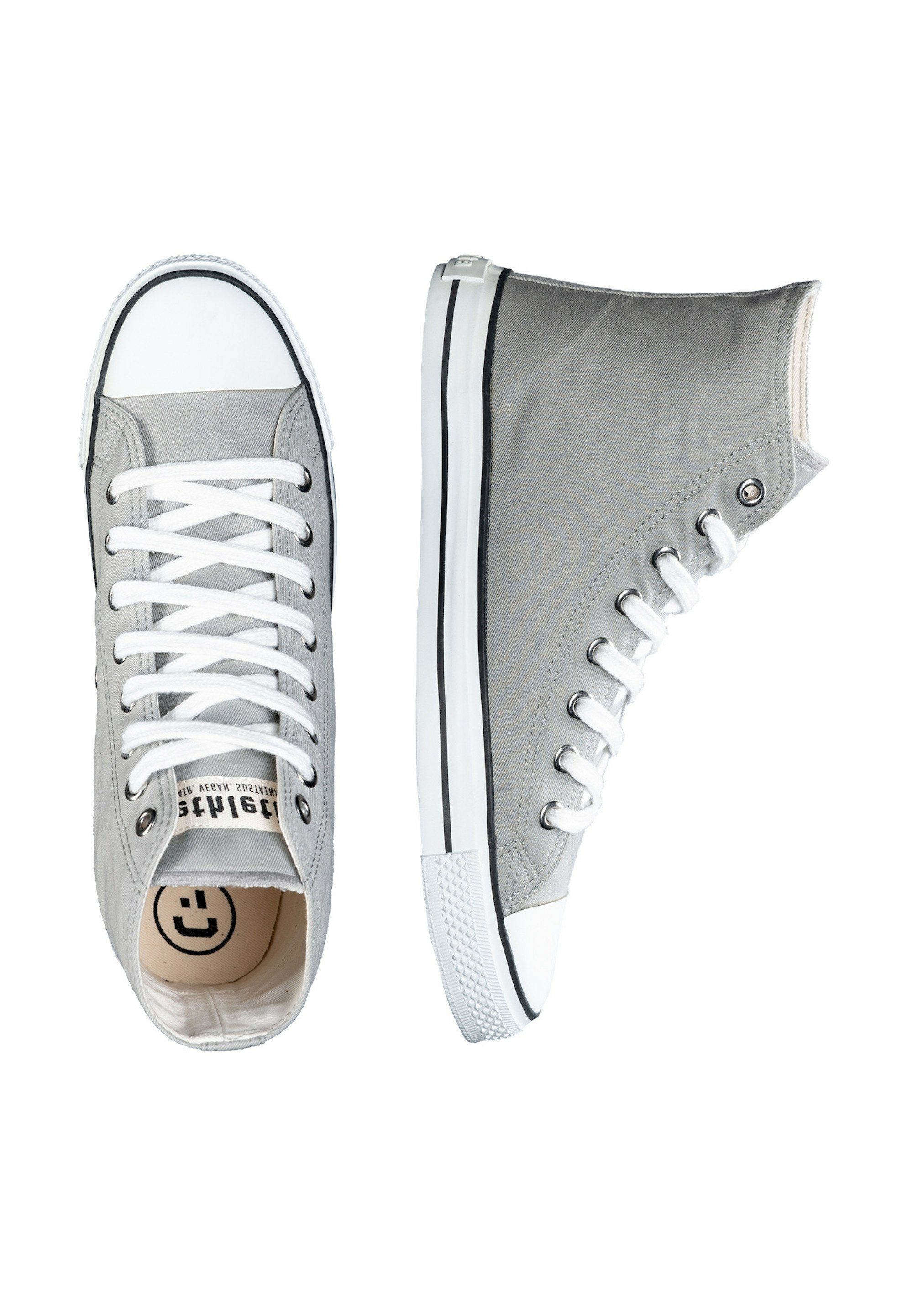 white White just Sneaker Cap Hi - ETHLETIC Produkt Cut grey Fairtrade urban