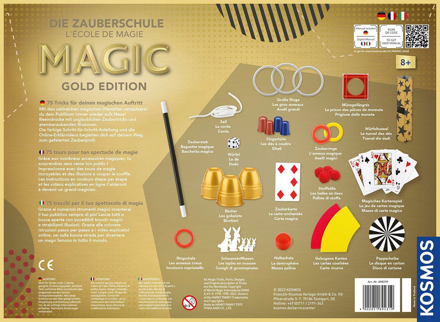 Kosmos Zauberkasten Die Zauberschule Magic Edition - Gold DFI