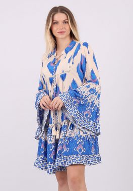 YC Fashion & Style Tunikakleid "Boho-Chic Tunika-Kleid in Ikat-Optik" Alloverdruck, Boho, Hippie