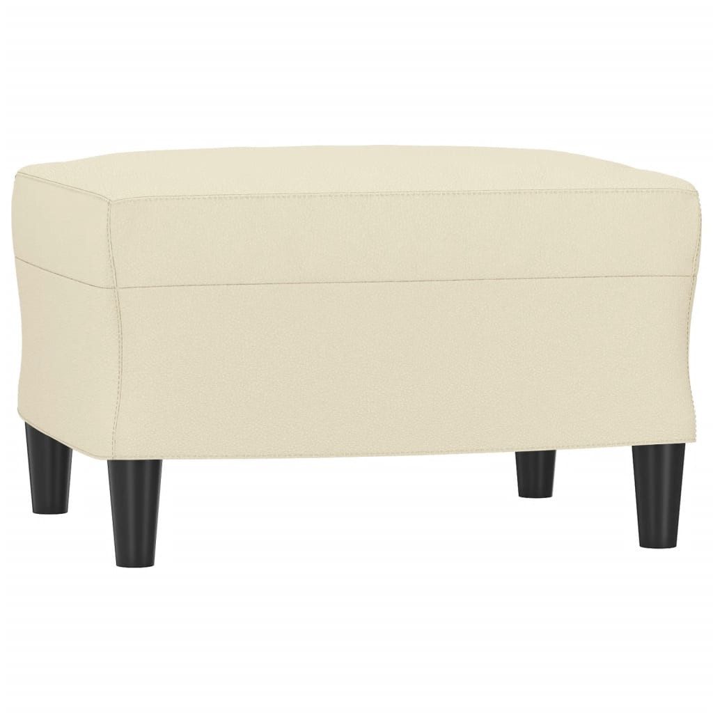 vidaXL Polsterhocker Fußhocker Creme 60x50x41 cm günstig online kaufen