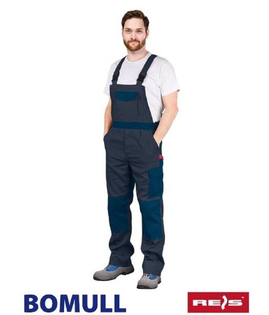 Reis Arbeitslatzhose Arbeitshose Latzhose Schutzhose Montage BAU Handwerk grau/blau