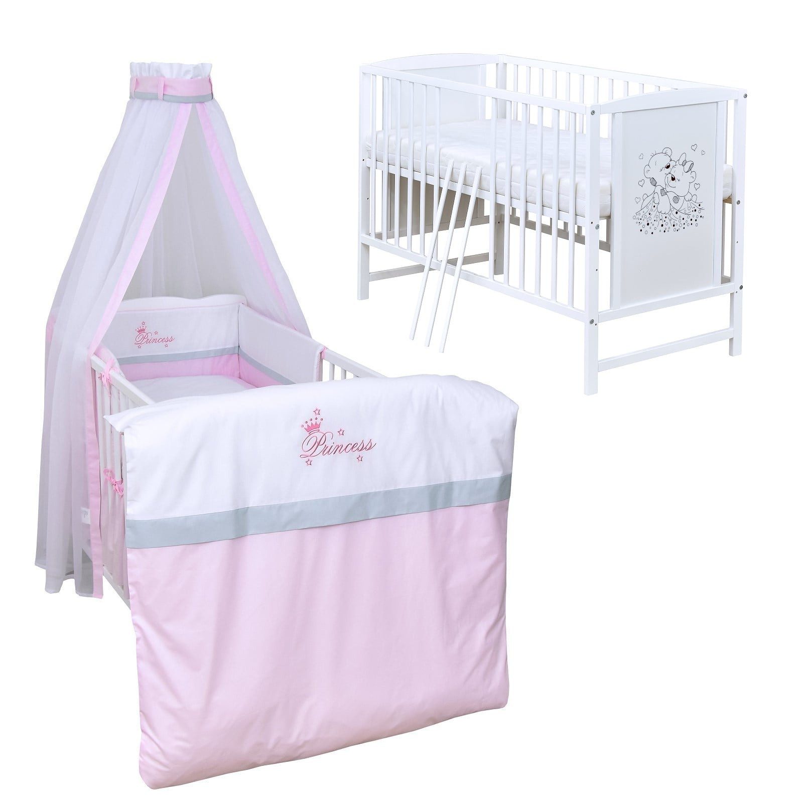 Komplettbett Babybett Mia Komplettset