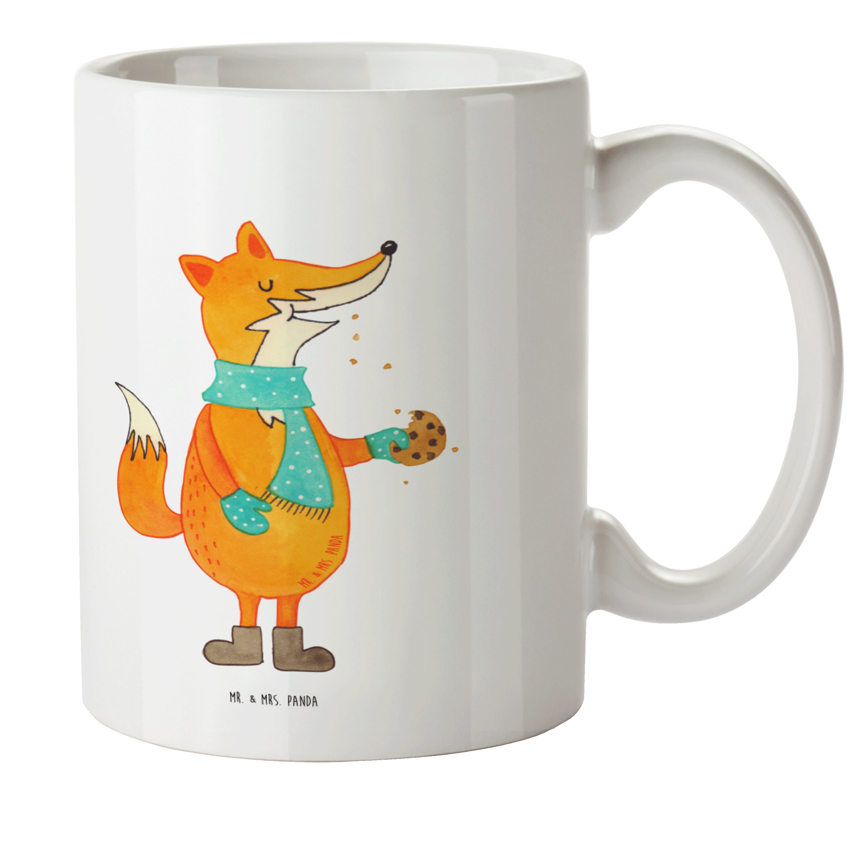 Mr. & Mrs. Kaffeetasse, Panda - Kunststoff Ta, Trinkbecher, - Weiß Fuchs Kinderbecher Kunststoff Keks Geschenk