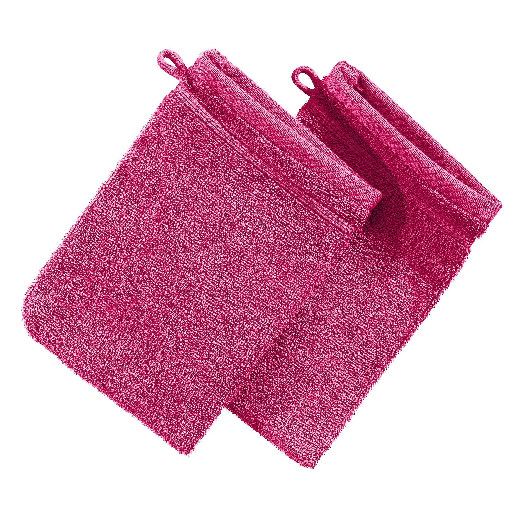 Erwin Müller Waschhandschuh Waschhandschuh "Heidelberg" 2er-Pack, Frottier, Walk-Frottier Uni