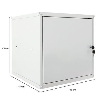 PROREGAL® Spind Schließfachwürfel Cubic XL, HxBxT 45x45x45 cm, Grau