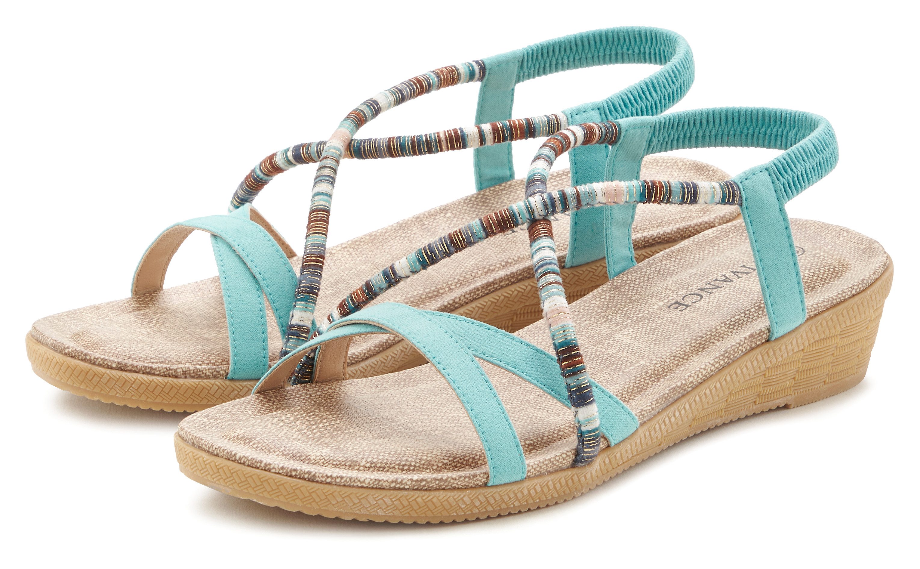 Vivance Sommerschuh Sandale mit dezenten Schmuckelementen, günstig online kaufen