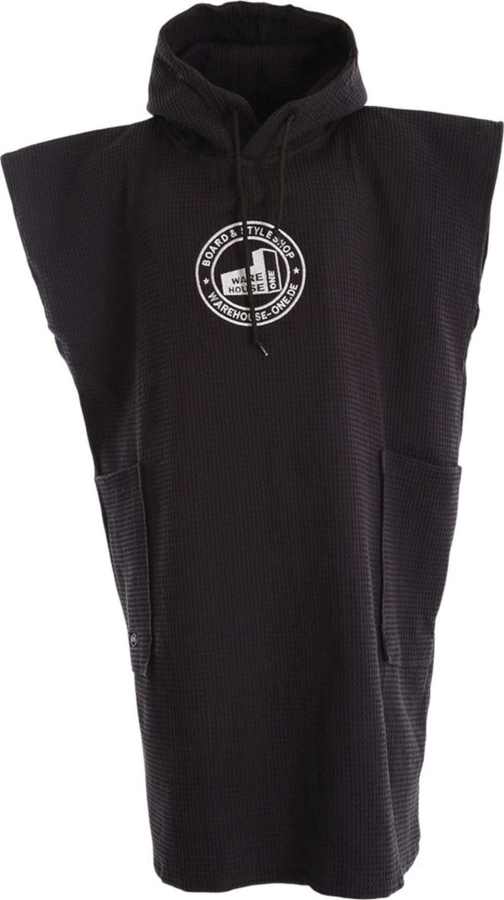 All In Badeponcho ALL-IN X WH1 CLASSIC LIGHT Poncho black waffle
