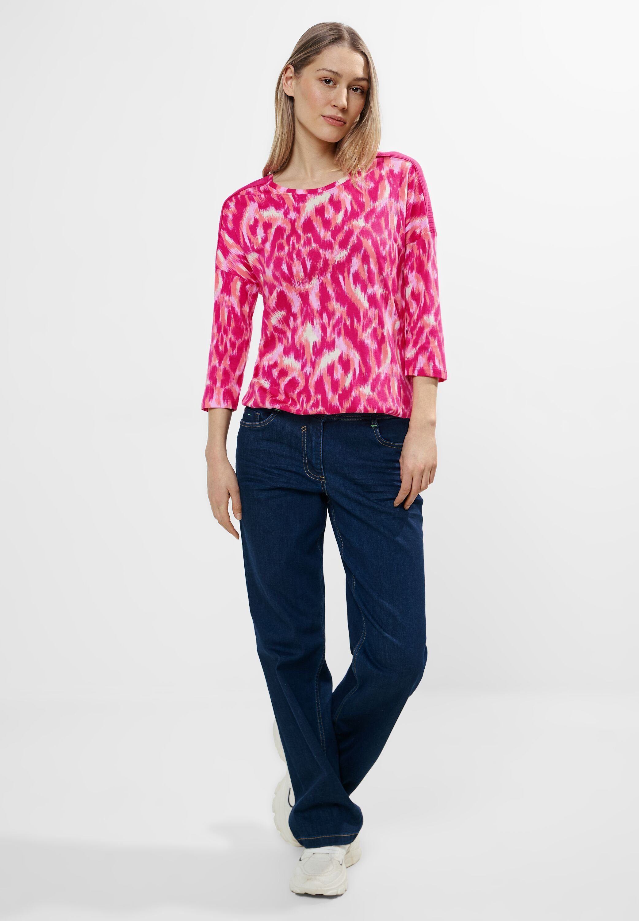 CECIL 3/4-Arm-Shirt mit allover Print