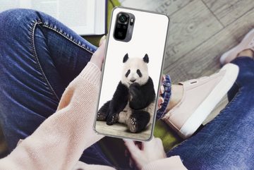 MuchoWow Handyhülle Panda - Tiere - Jungen - Mädchen - Pandabär, Phone Case, Handyhülle Xiaomi Redmi Note 10, Silikon, Schutzhülle