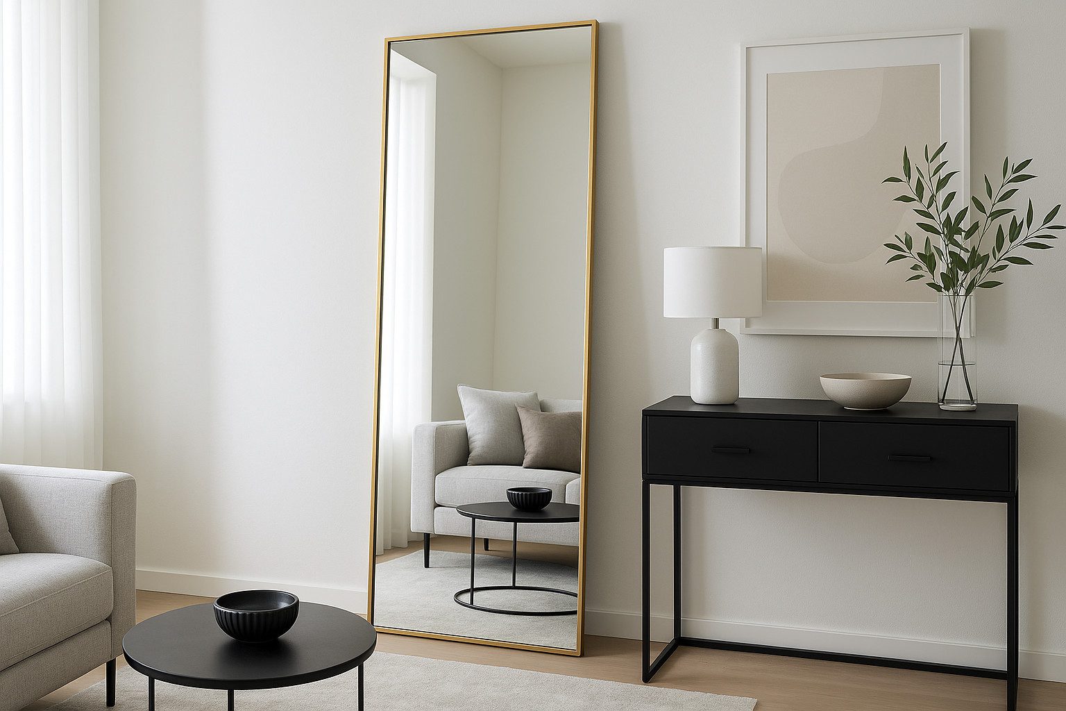 BOURGH Ganzkörperspiegel AVILA großer Standspiegel 193x66cm - Spiegel / Gan günstig online kaufen