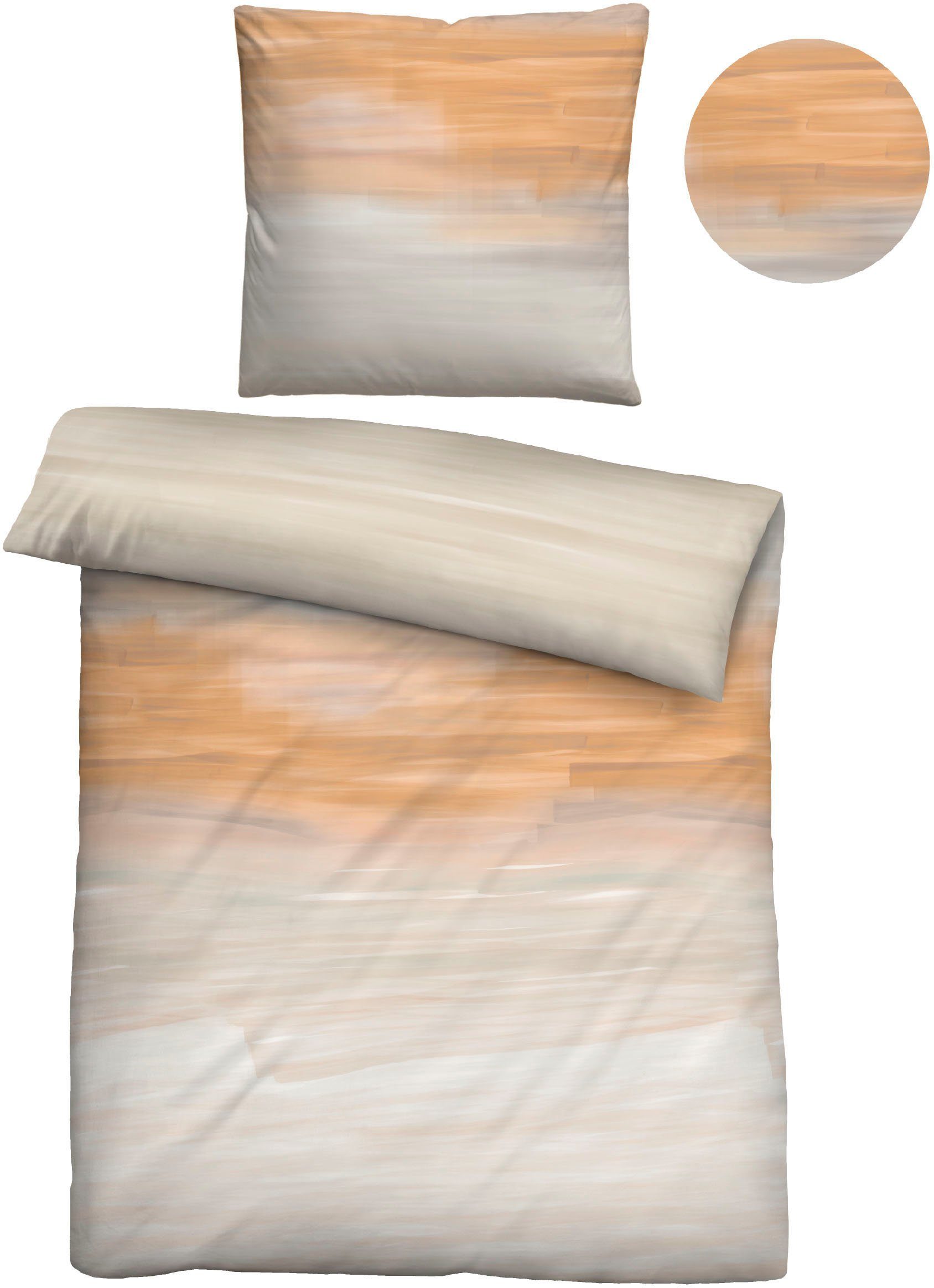 Biberna Bettwäsche Adam, Soft-Seersucker, 2 teilig, günstig online kaufen