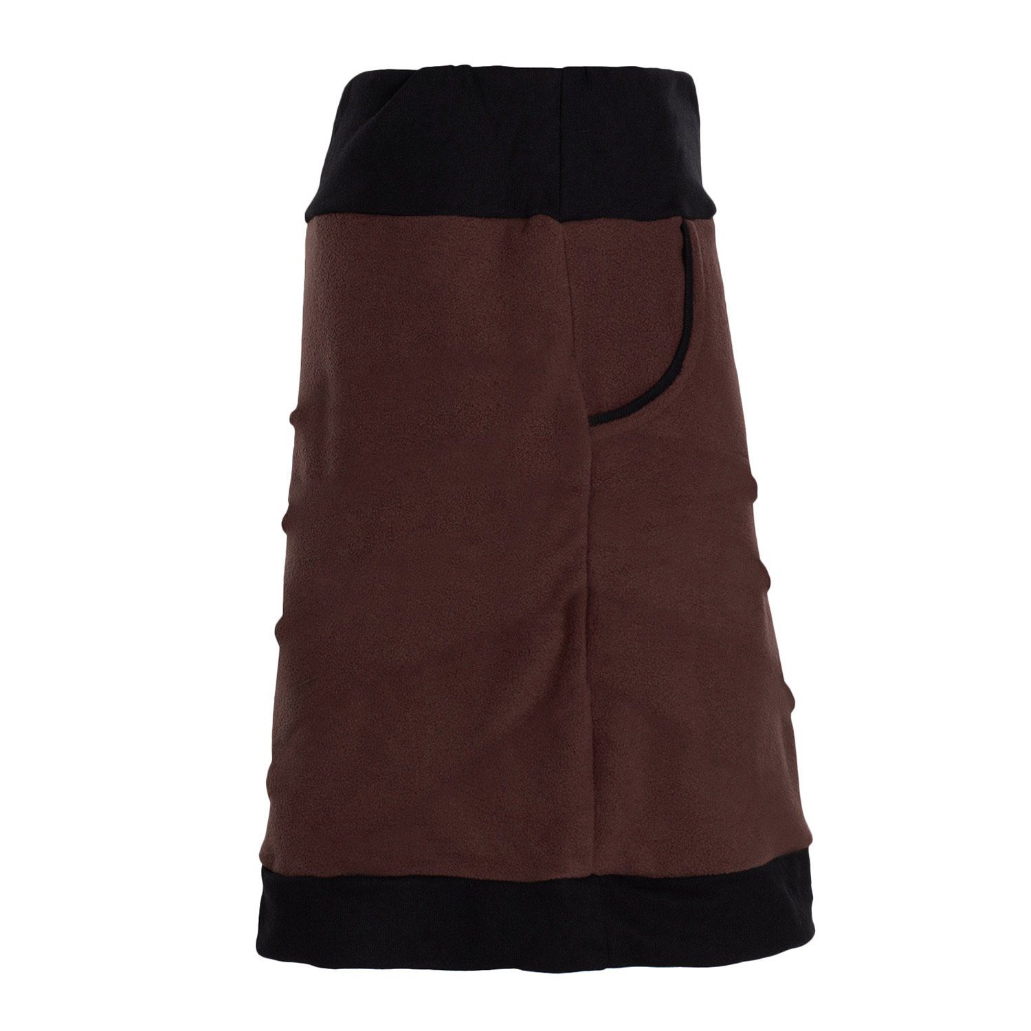 Vishes Minirock Thermorock warmer Damen Winterrock kurz Minirock aus ECO-Fleece Hippie, Retro Style – Bild 3 von 5