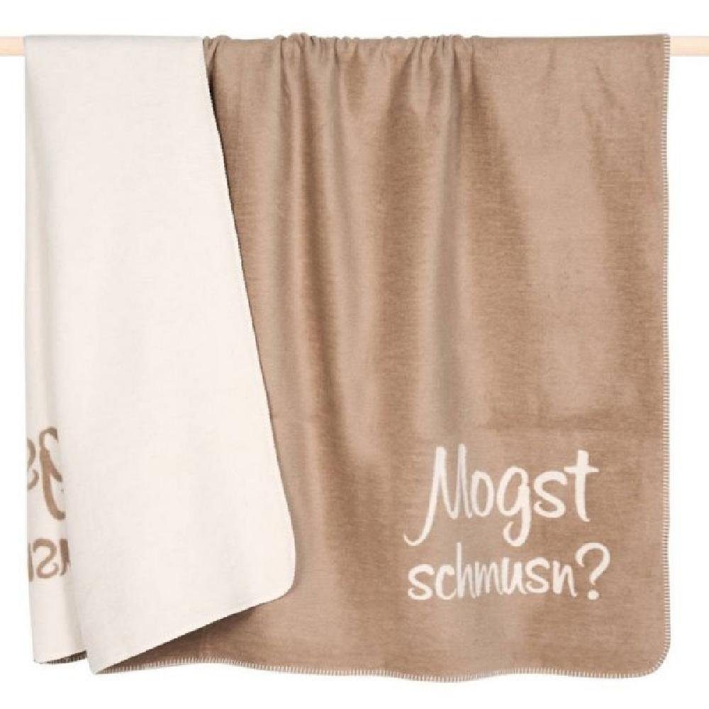 Gaze Schmusn PAD Taupe (150x200cm), Decke Mogst Wohndecke