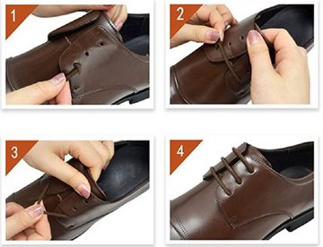 COOL-i ® Schnürsenkel, 12er Set Kreative Elastische Schnürsenkel - Bindenfrei für Lederschuhe