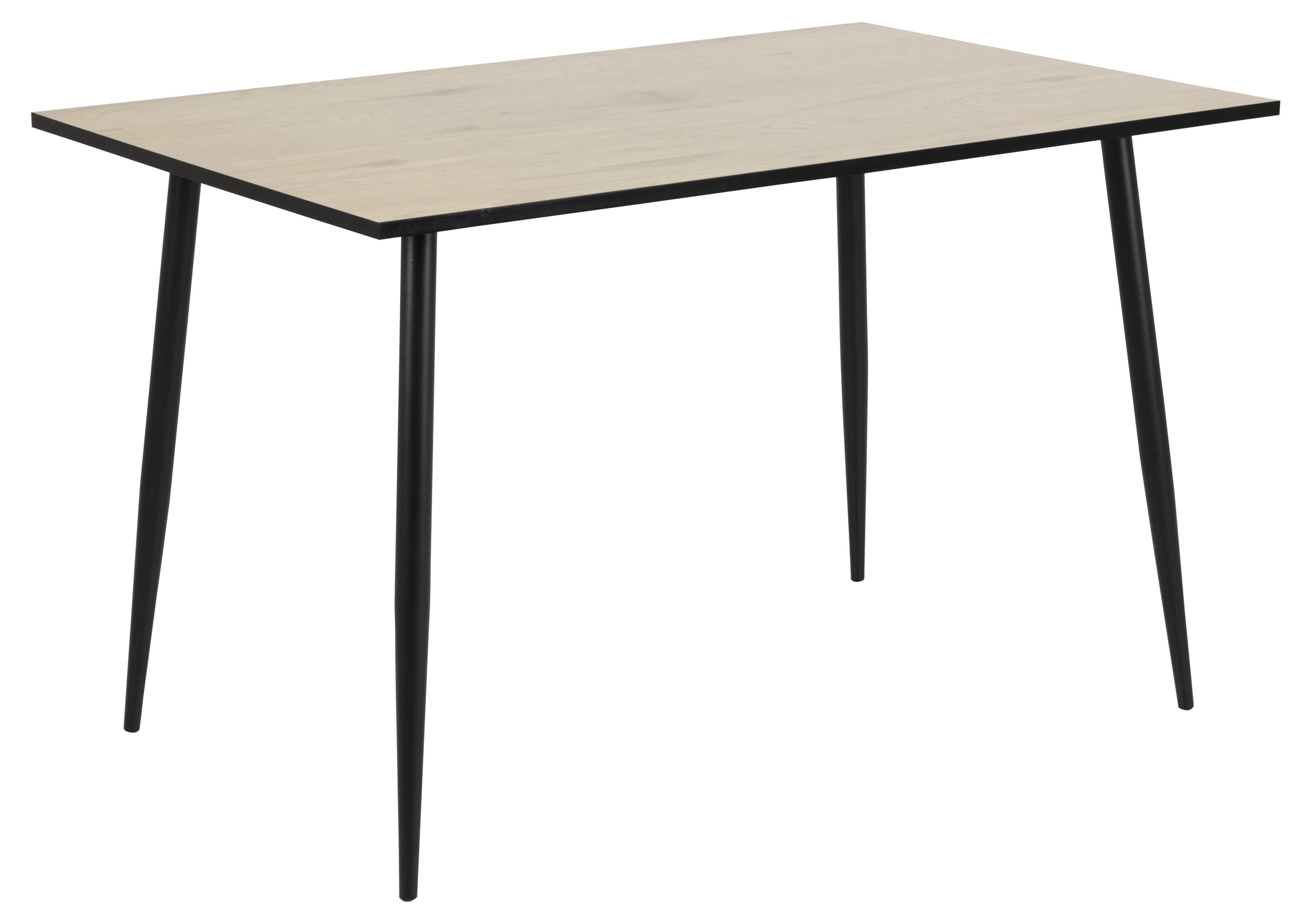 Esstisch in Wildeiche white wash, MDF - 120x75x80cm (BxHxT)