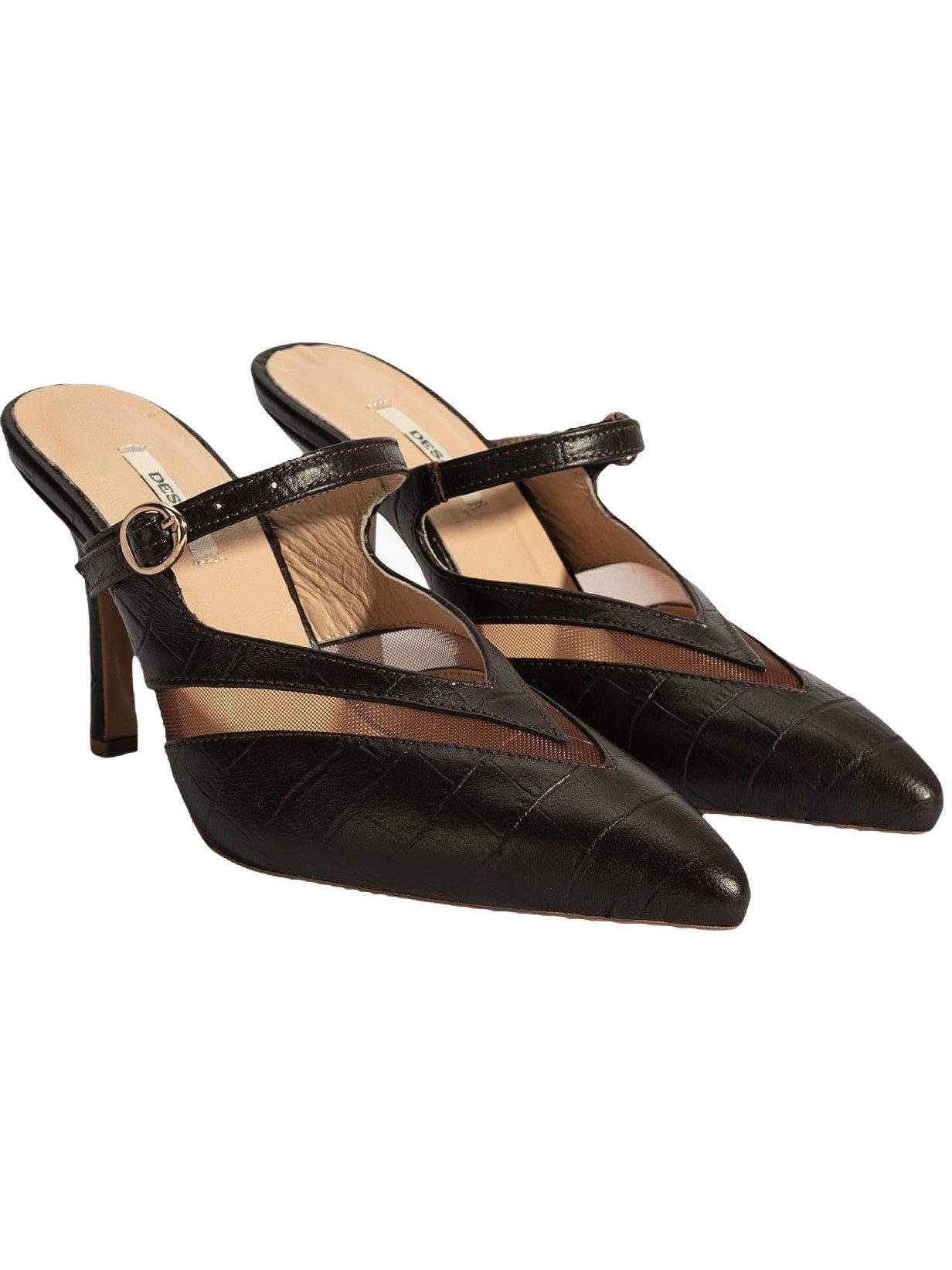 Desa Damen-Pumps im klassischen Stiletto-Look – Obermaterial aus Leder, Le Mules