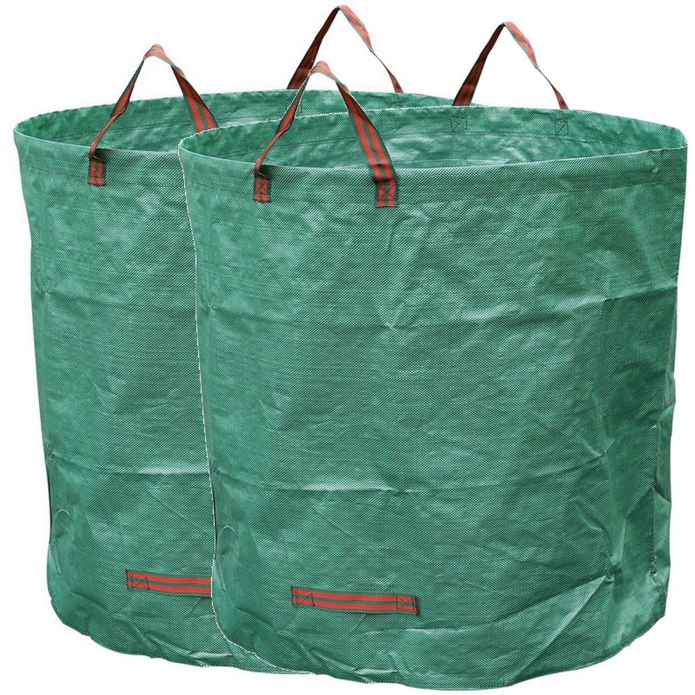 4 Stück Laubsack für Gartenabfall 120 Liter Gartenabfallbehälter Grün Abfallsack 