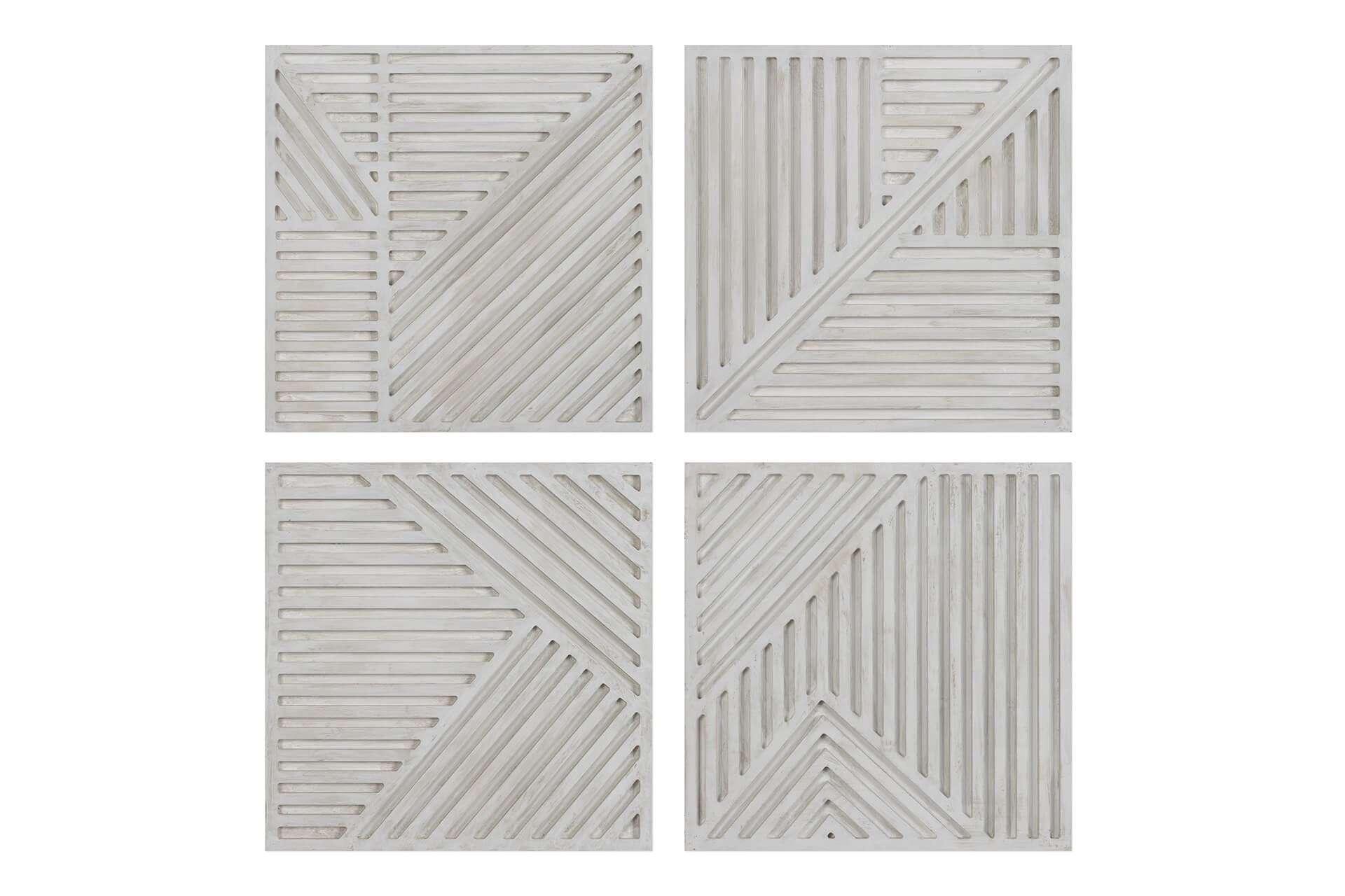 Holzbild Musterhaftes Holz cm, Quartett 100x100 KUNSTLOFT aus Wandbild handgefertiges