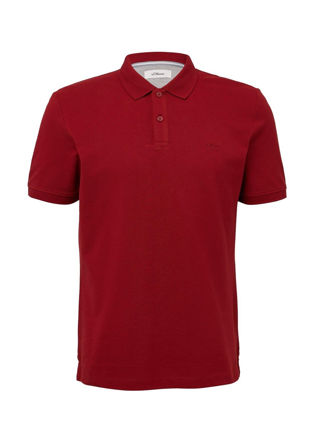 s.Oliver Kurzarmshirt Polo-Shirt Poloshirt aus Baumwollpiqué günstig online kaufen
