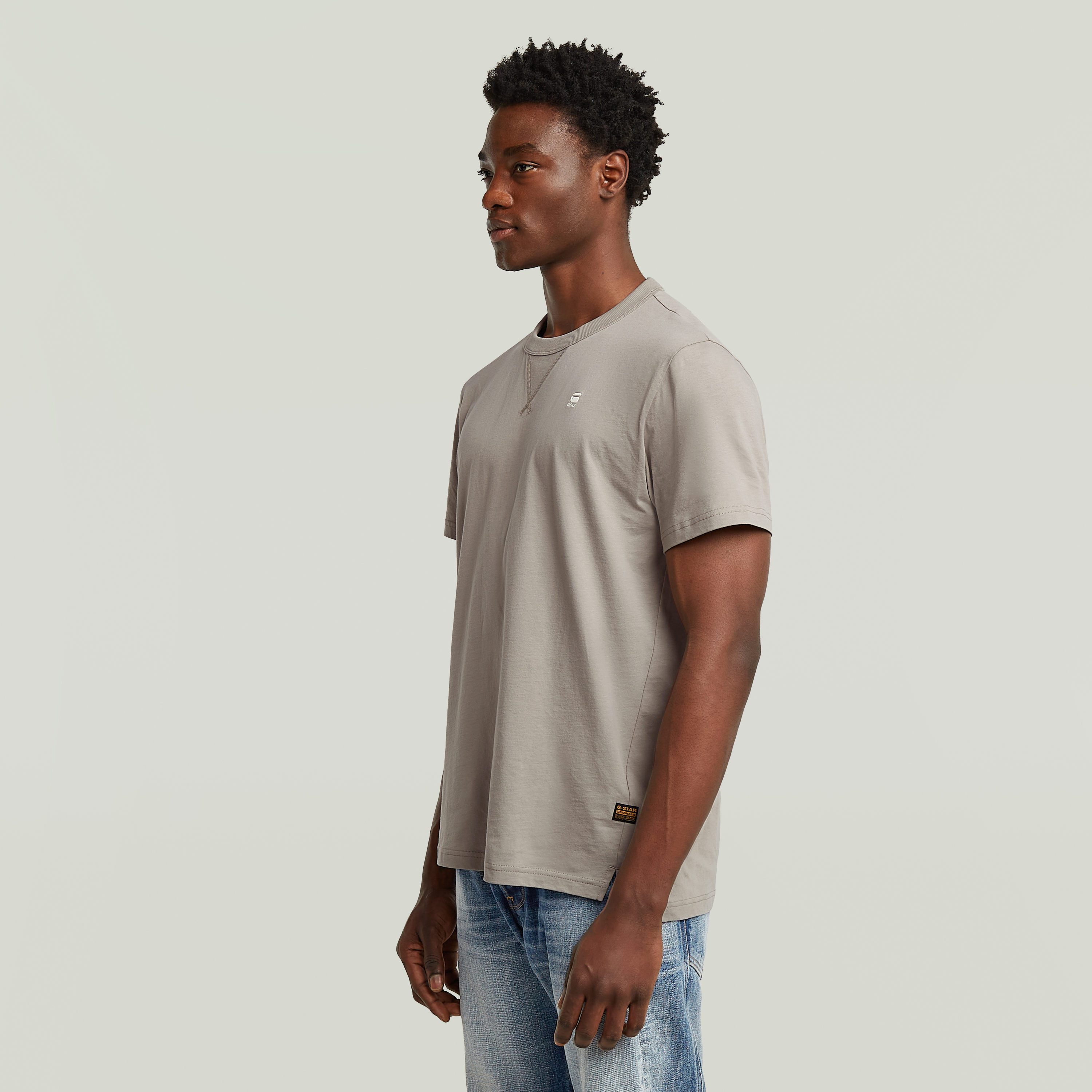 G-STAR T-Shirt Nifous Rundhals, mit Rippeinsatz günstig online kaufen