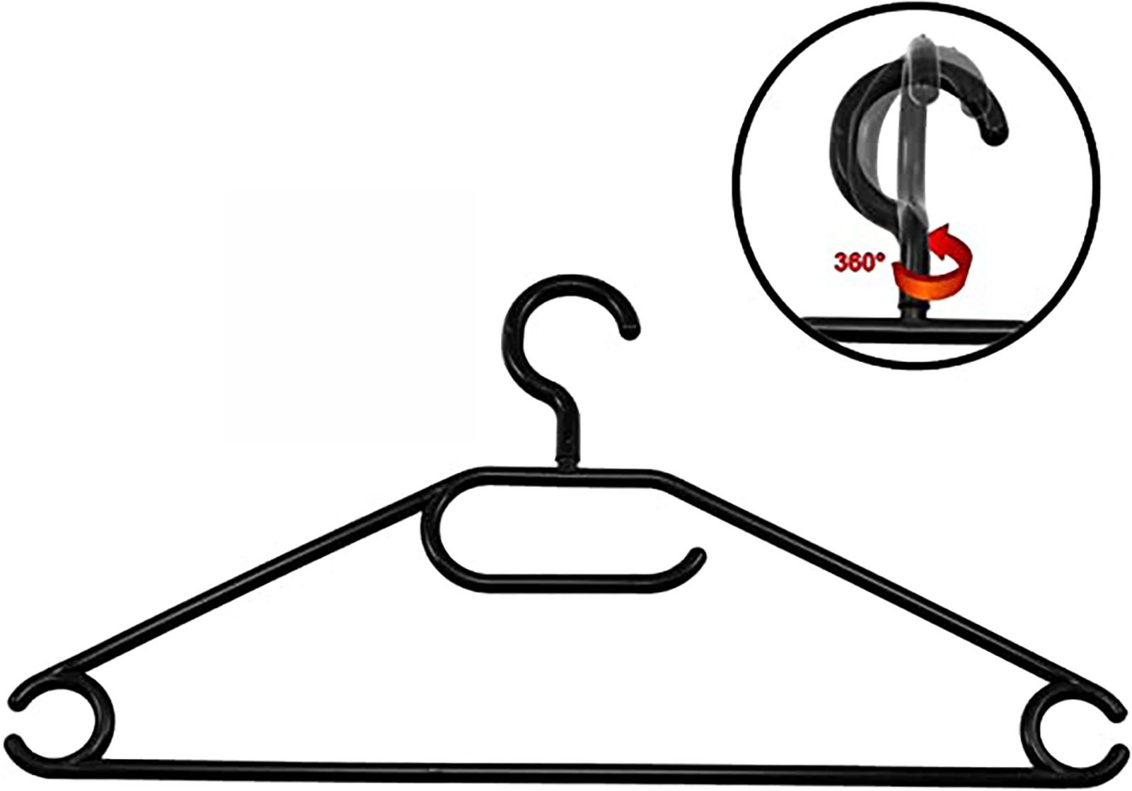 Centi Kleiderbügel 50 Kunststoff Kleiderbügel mit drehbaren Haken, (Set, 50 günstig online kaufen