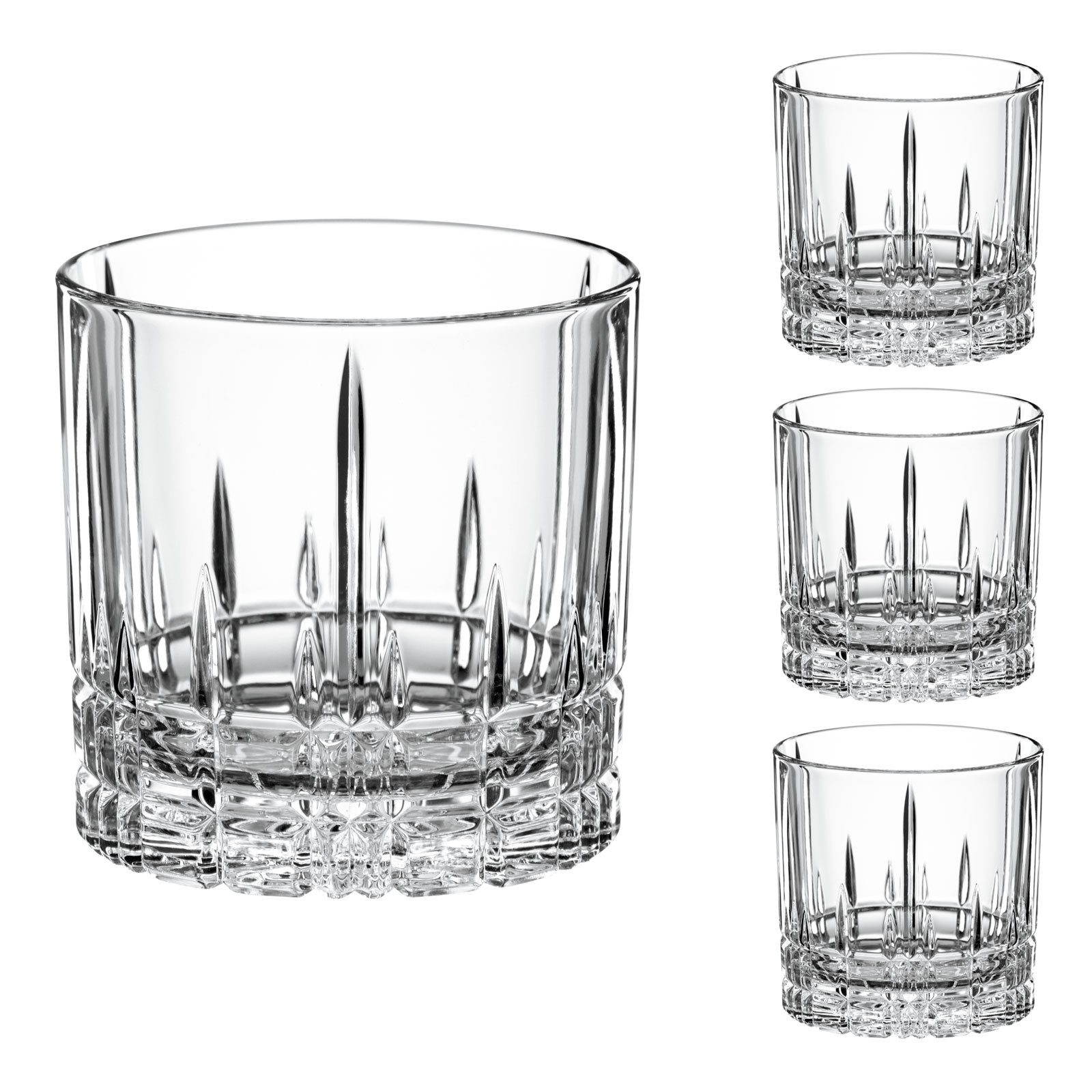 SPIEGELAU Glas Spiegelau Perfect Whisky-Becher SOF 4er Set, Kristallglas