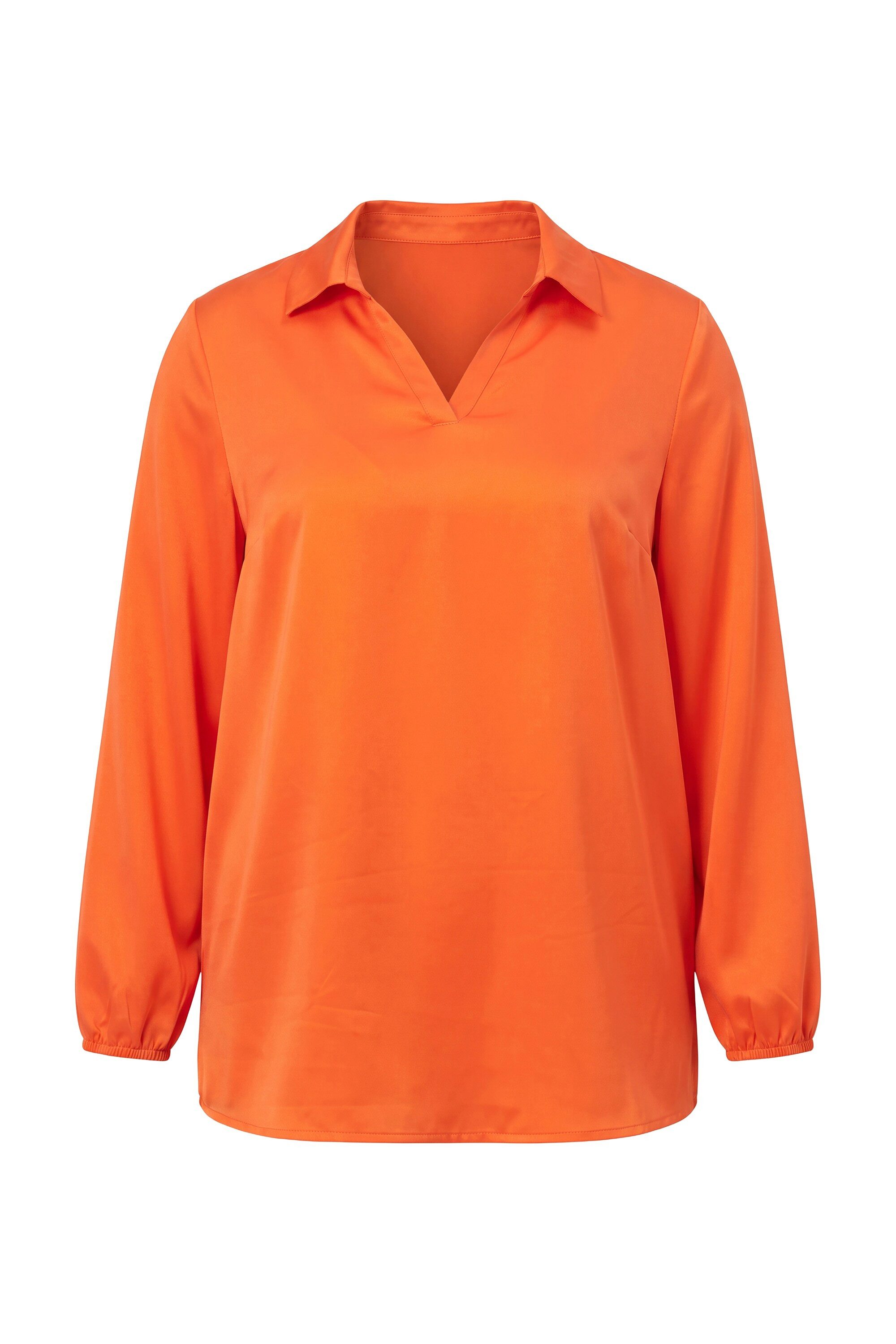 MIAMODA Longbluse Chiffon-Bluse A-Linie weiter Langarm