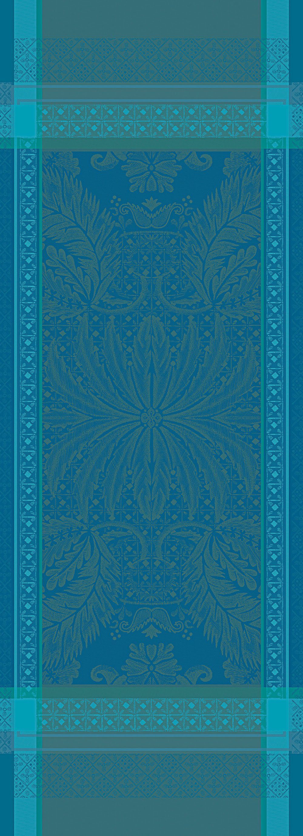 Isaphire Tischläufer Tischläufer Thiebaut jacquard-gewebt 54x149 Garnier Emeraude cm,