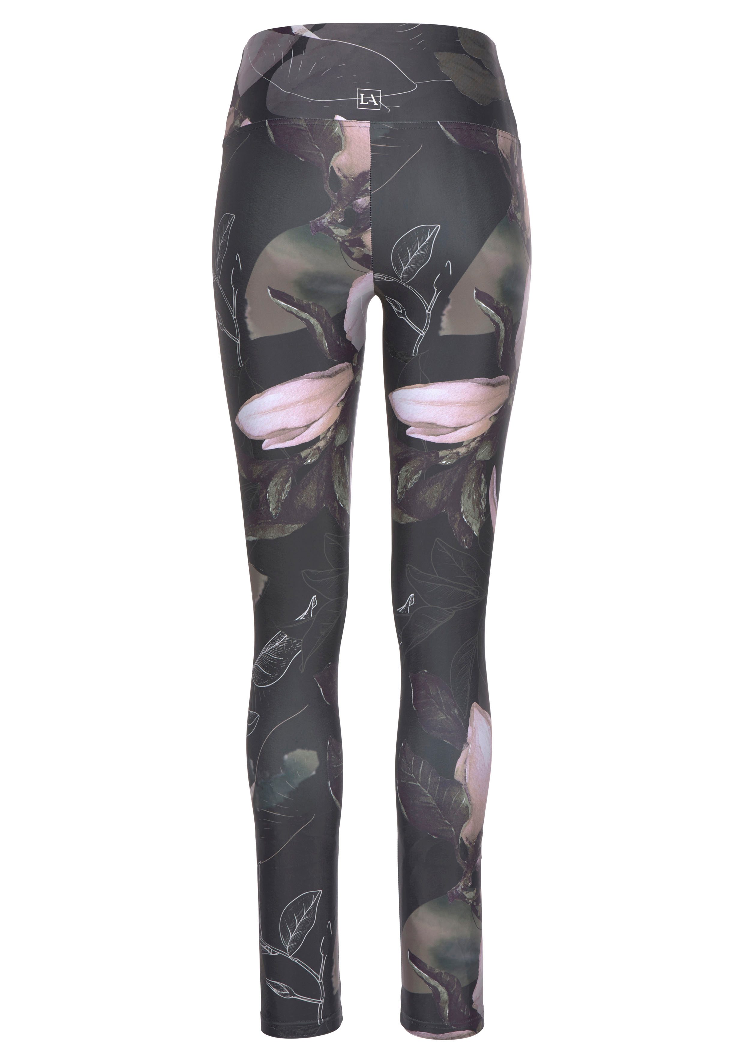 LASCANA ACTIVE Leggings Tropical mit abstraktem Blumenprint, Loungewear – Bild 4 von 5