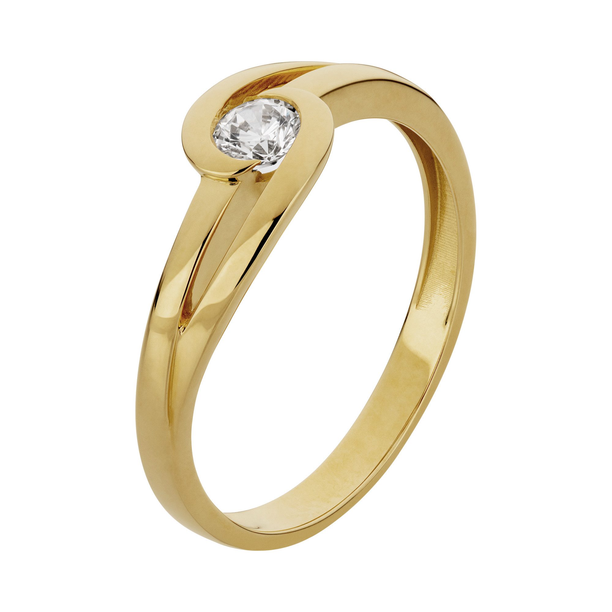 Orolino Fingerring 333/- Gelbgold glanz synth. Zirkonia günstig online kaufen