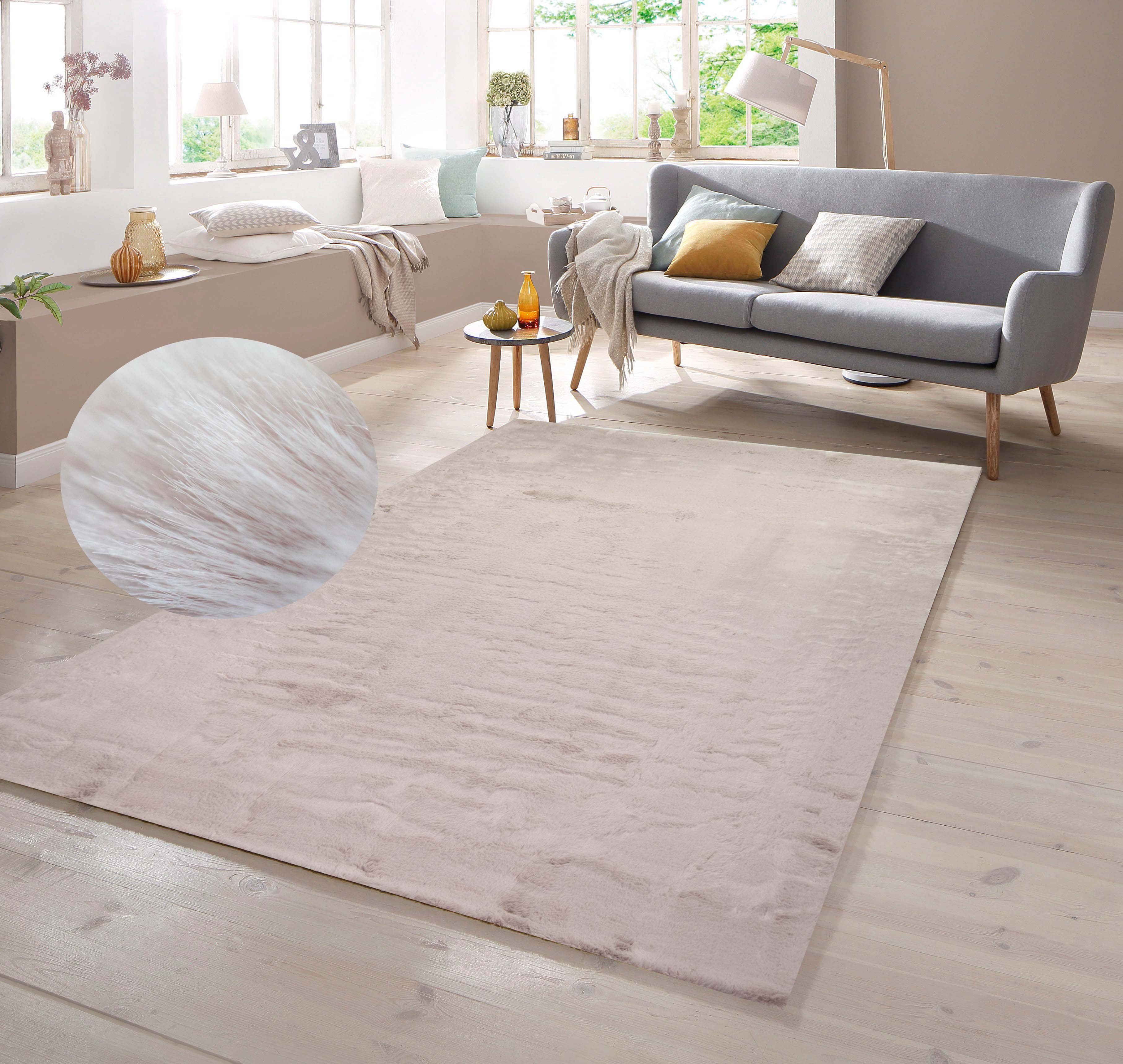 TeppichHome24 Teppich Teppich uni rosa, rund