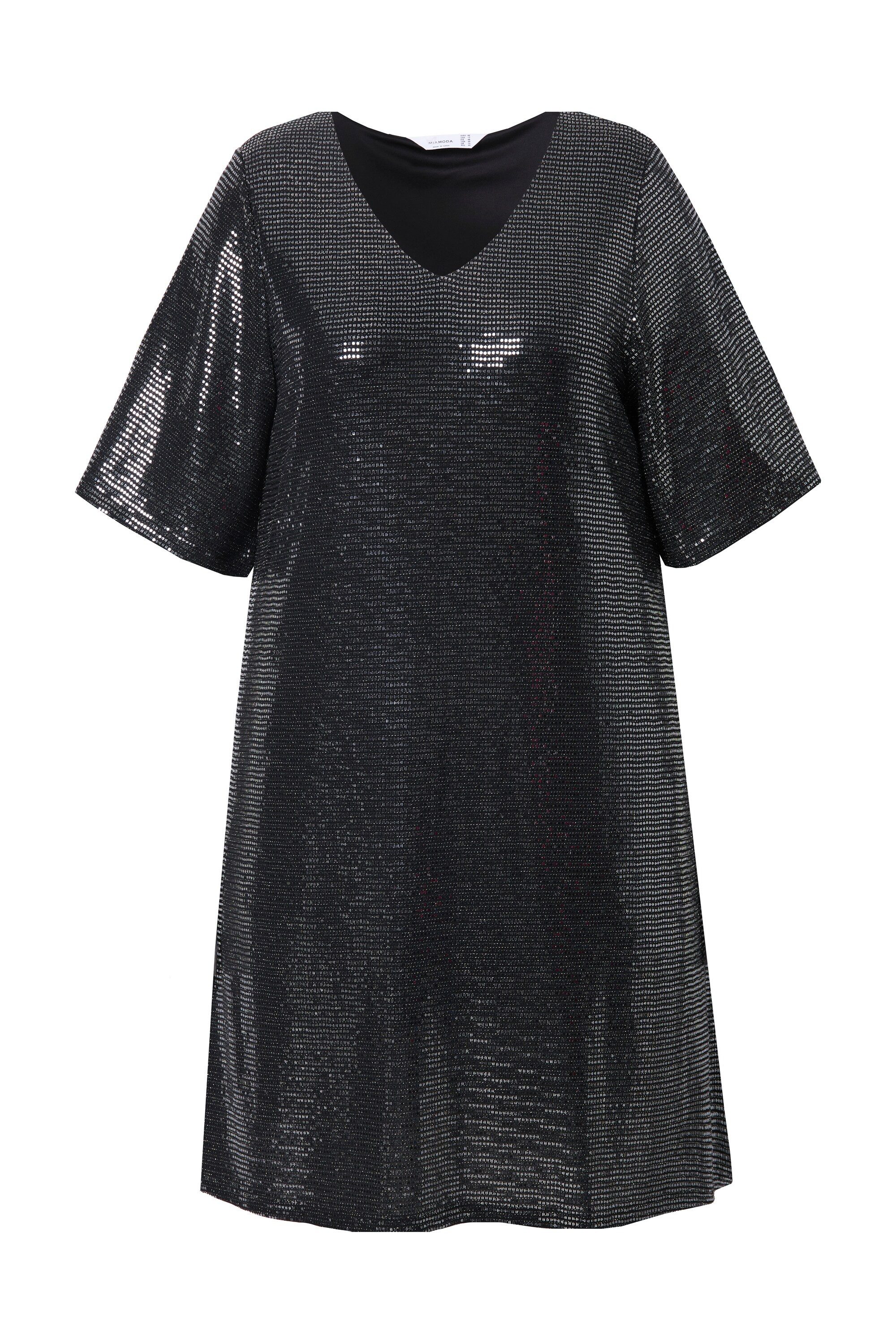 MIAMODA Partykleid Kleid A-Linie Pailletten-Optik 3/4-Ärmel günstig online kaufen