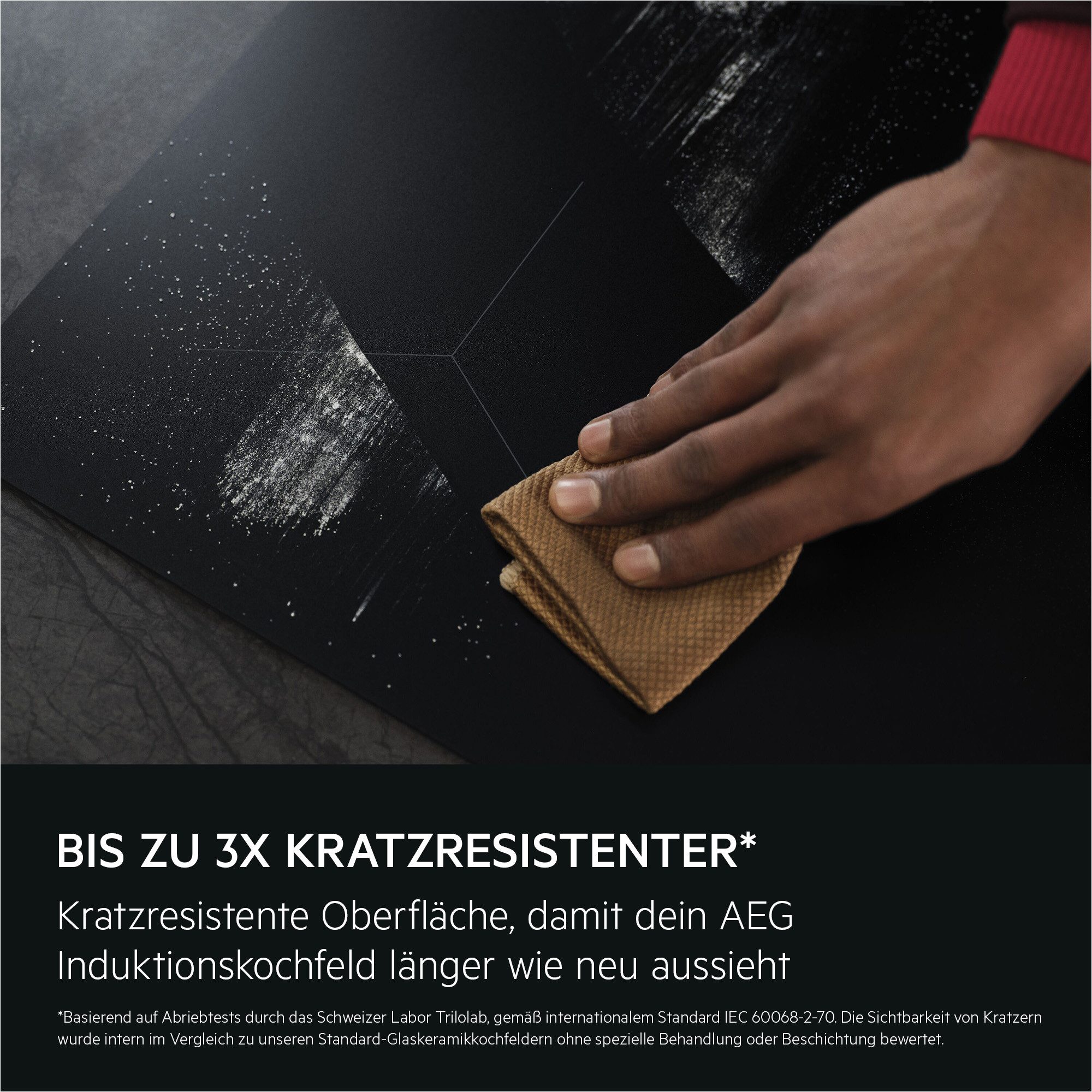 AEG Induktions-Kochfeld Serie 5000 TO641A0AIT, mit kratzresistenter SaphirMatt SE-3 Oberfläche, mit Topferkennung