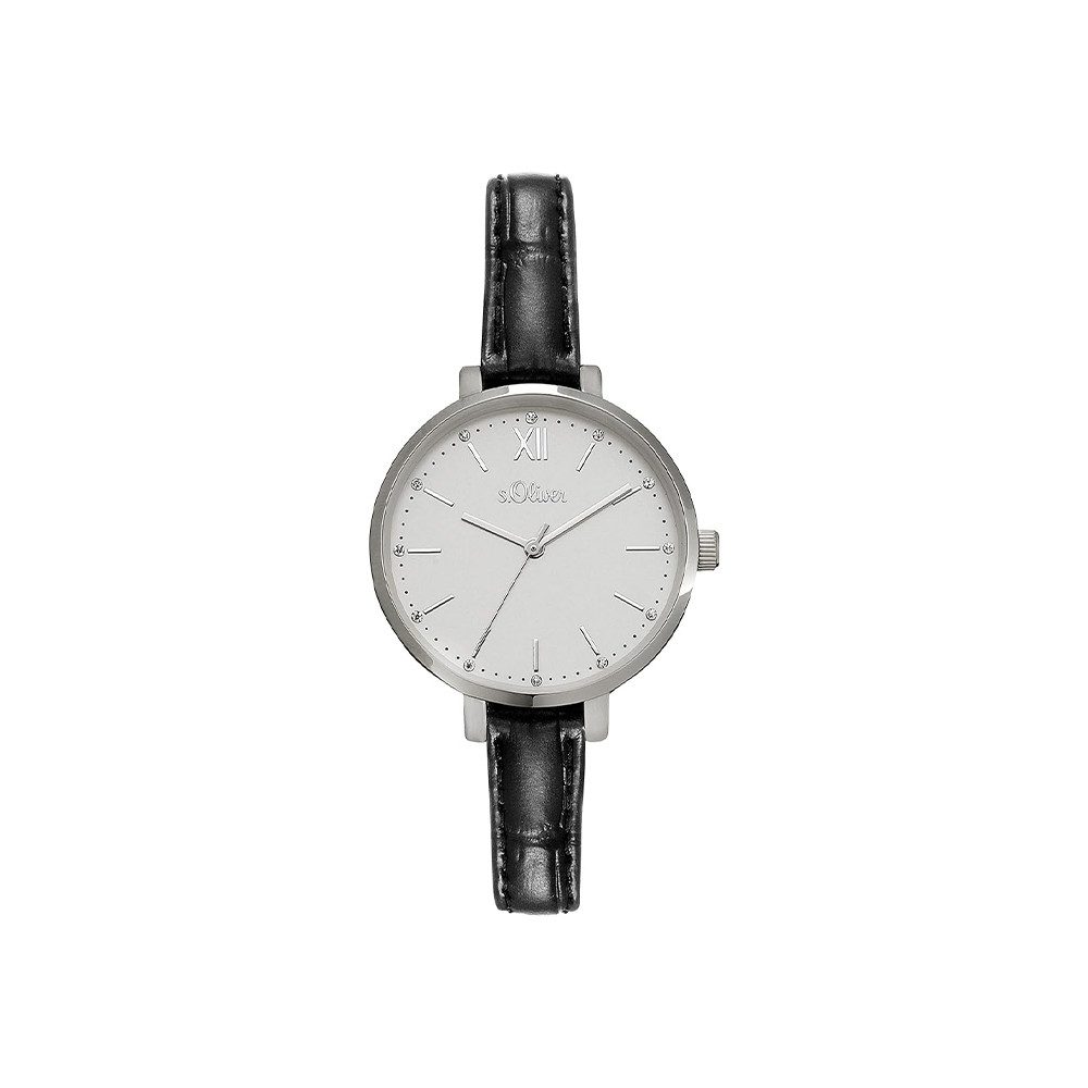 s.Oliver Quarzuhr s.Oliver Armbanduhr mit Kunstlederarmband günstig online kaufen