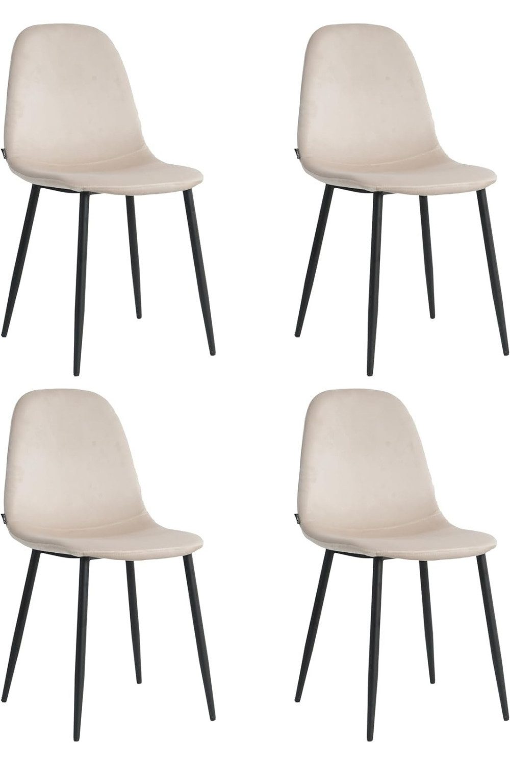 Lina® Esszimmerstuhl Napoli Esszimmerstühle 2er, 4er, 6er Set – Samt & Metall, Modern (2er, 4er, 6er, 4 St), Samtbezug in Trendfarbe, stabiler Stahlrahmen, vielseitig kombinierbar