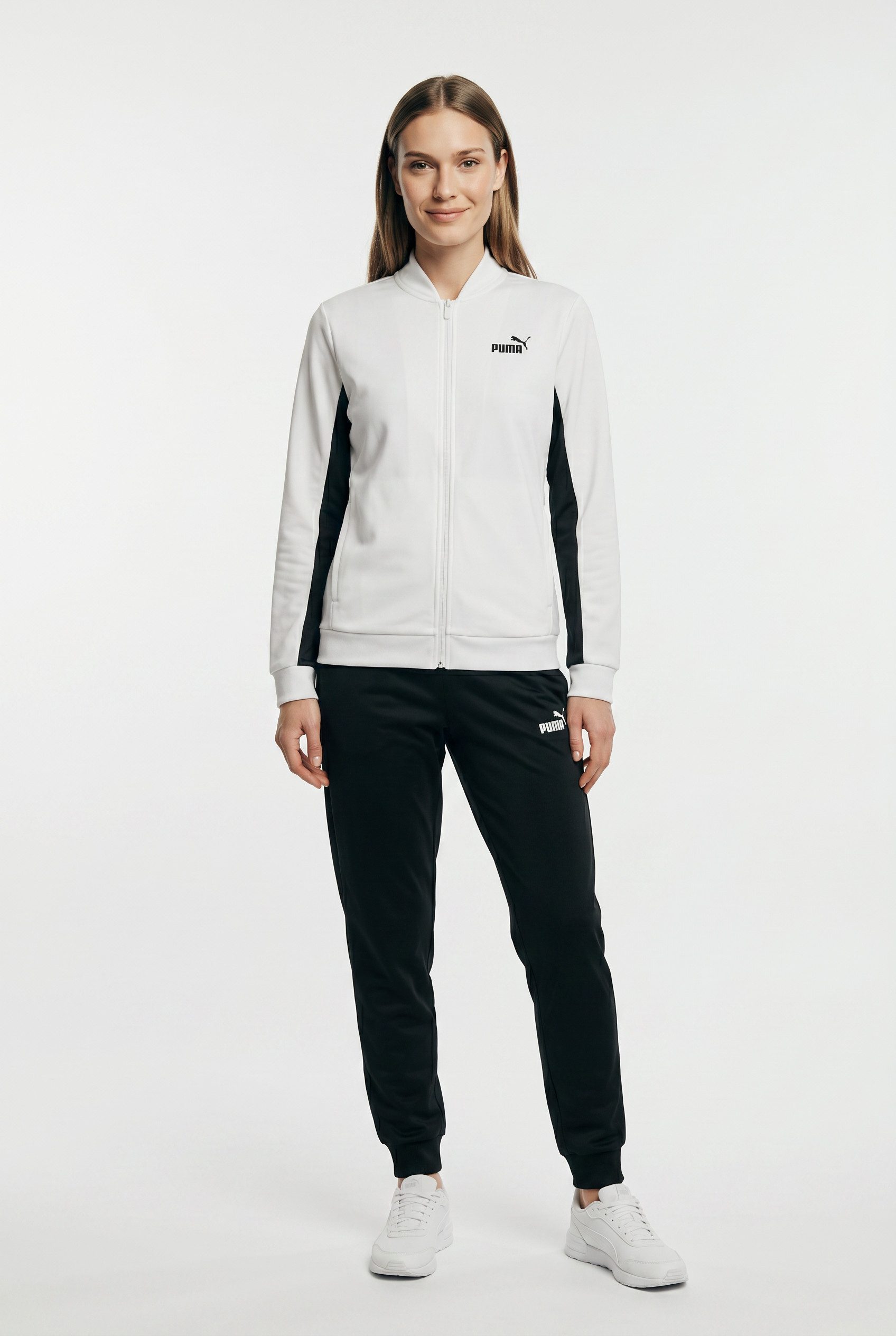 PUMA Trainingsanzug POLY BASEBALL SUIT CL (2-tlg), ohne Kapuze, aus Trikot-Material