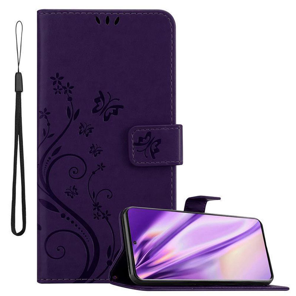 Cadorabo Handyhülle für Samsung Galaxy S20 PLUS Hülle Samsung Galaxy S20 PLUS, Hülle Schutzhülle Blumen Flower mit Standfunktion Kartenfach Magnet