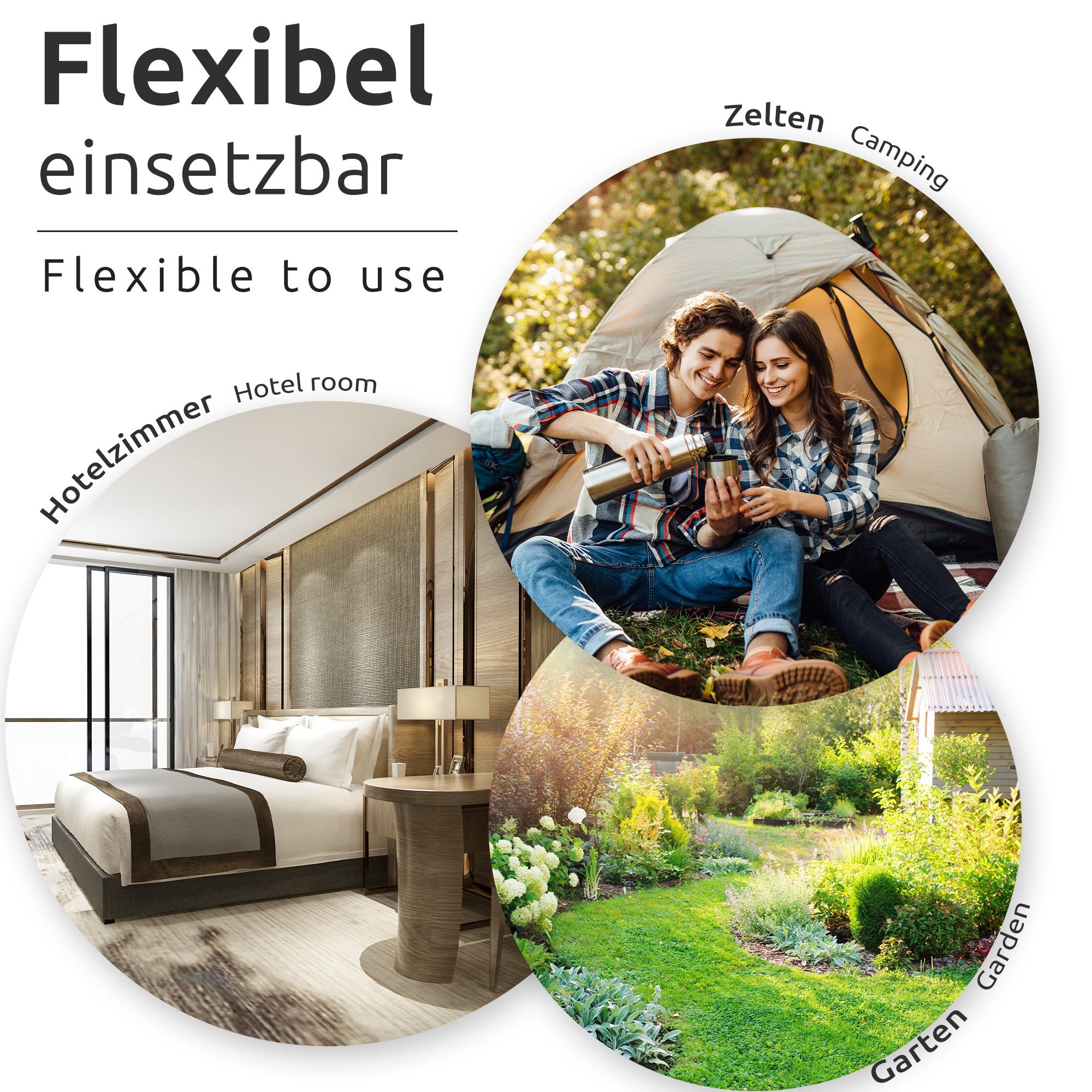 ECENCE Wand-Wäscheleine 2x Flexible Wäscheleine mit 12 Klammern Reise