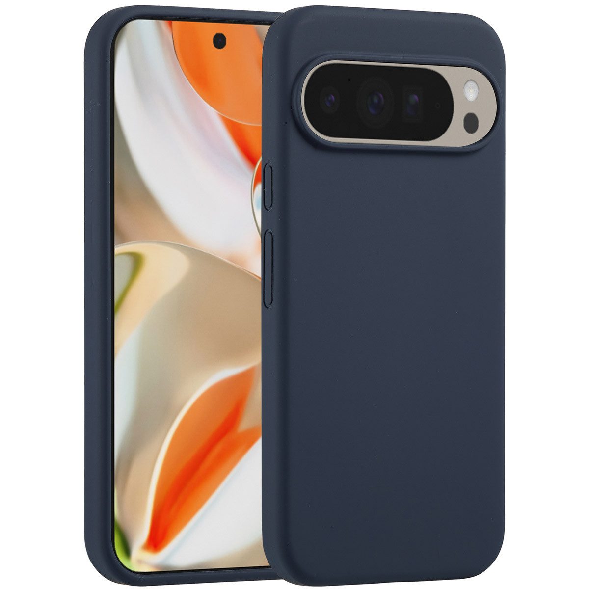 Accezz Backcover Accezz Liquid Silikoncase Google Pixel 10 Pro XL - Dunkelblau