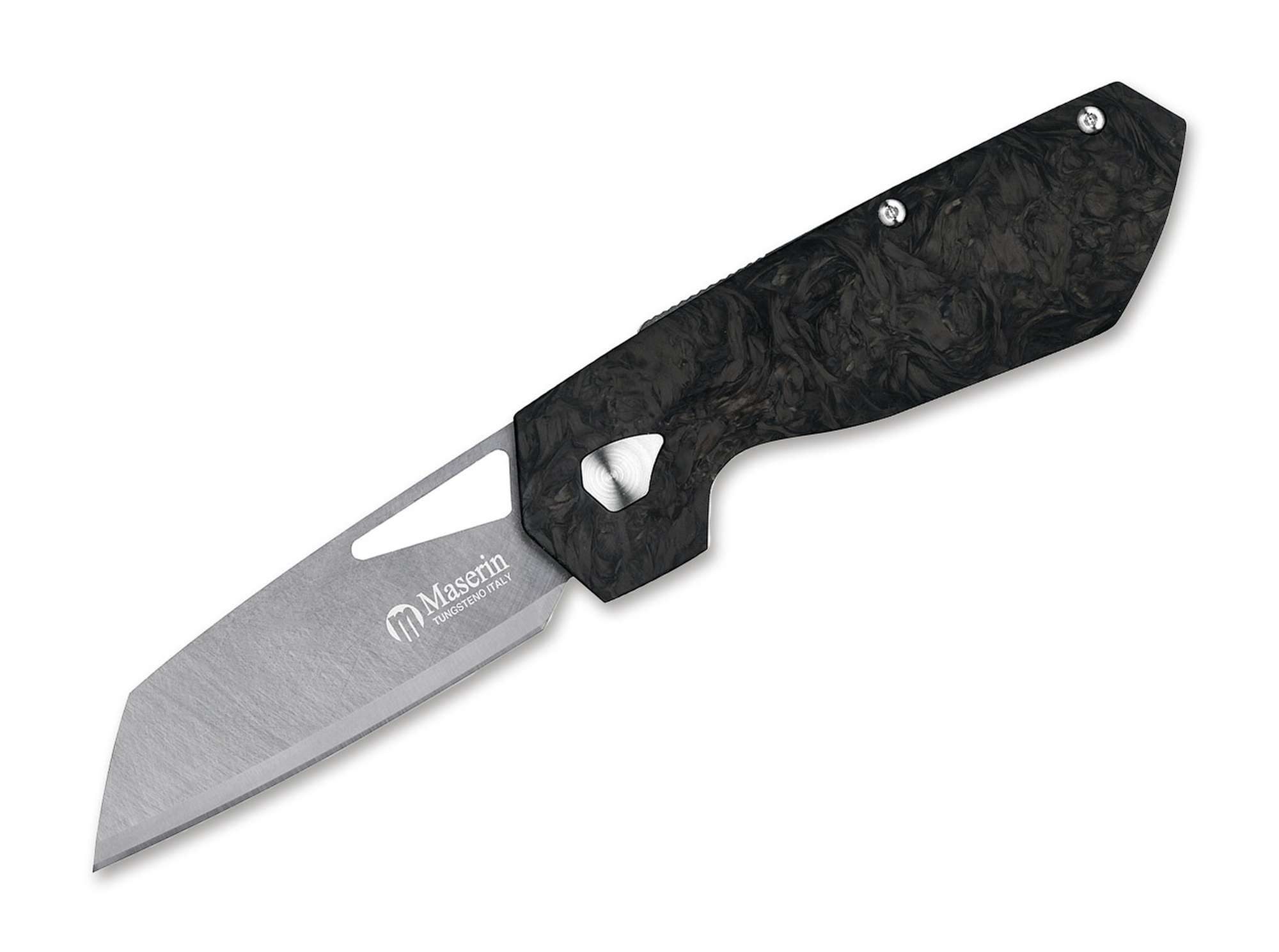 Maserin Taschenmesser Taschenmesser 373 Knife Tungsten CF Black