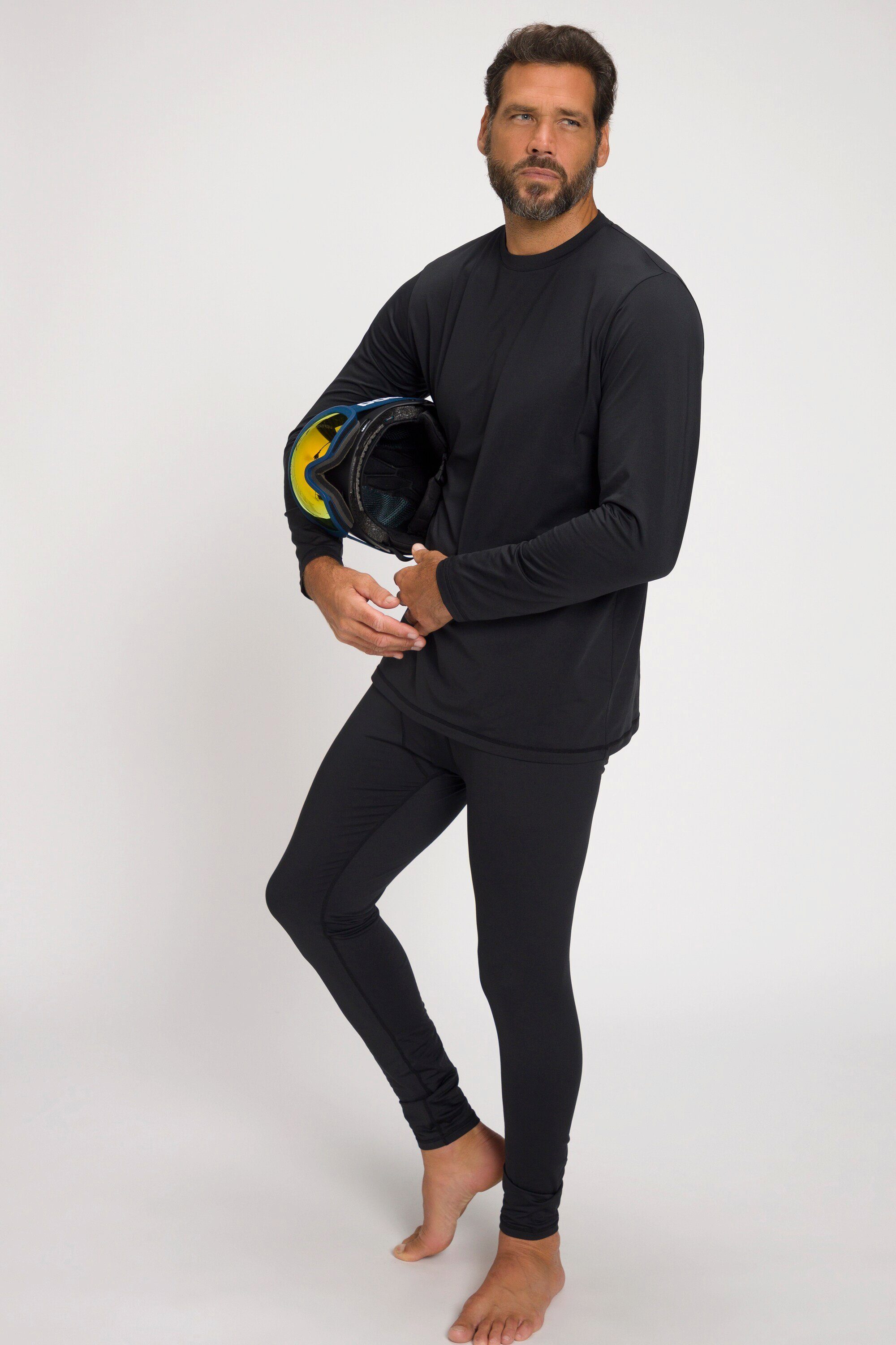 Boxershorts JP1880 Funktions-Unterhose schwarz lang Skiwear Thermo