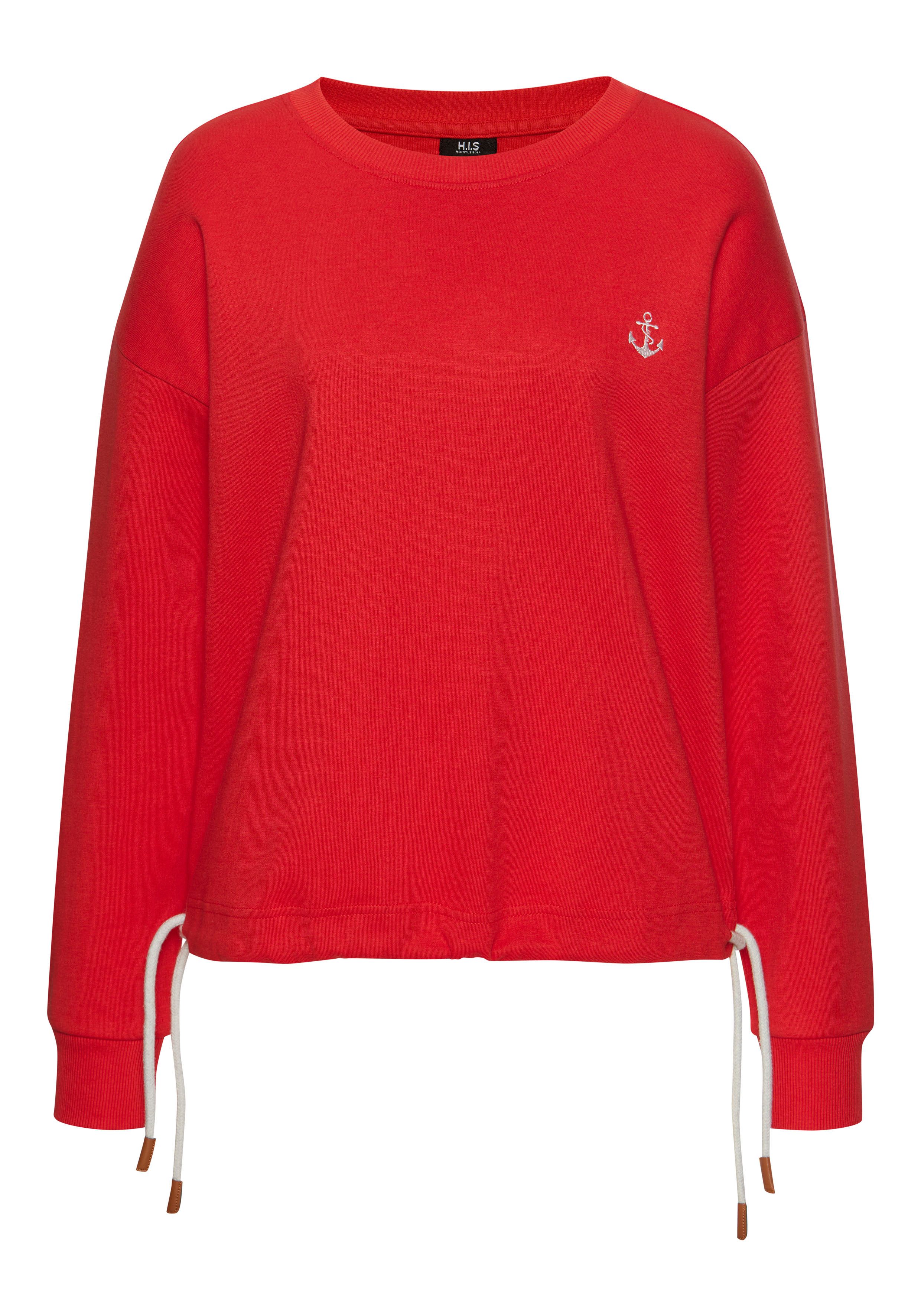 H.I.S Sweater mit Tunnelzug am Bündchen, Loungewear – Bild 2 von 5