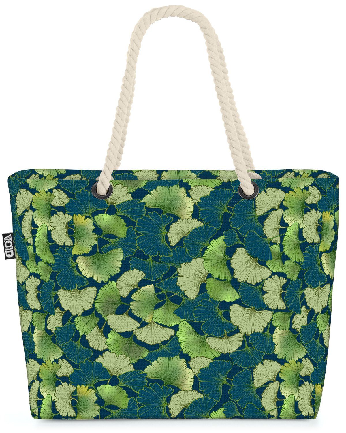 blatt VOID Laub tapete Gingko Blau vektor garten gingko Strandtasche Blätter Muster (1-tlg), bau