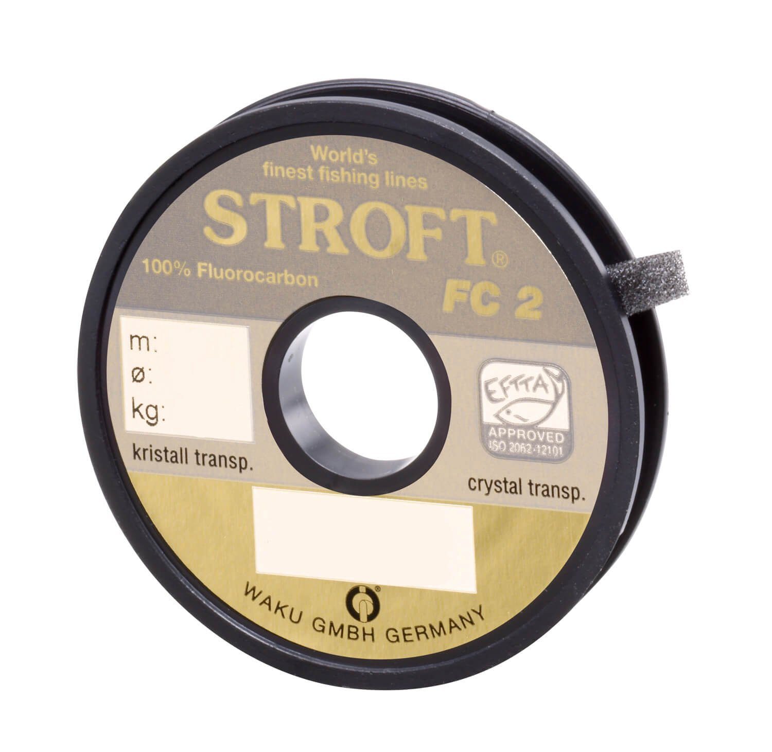 Stroft Angelschnur Schnur STROFT FC2 Fluorocarbon 25m, 25 m Länge, 0.09 mm Fadendurchmesser, (1-St), 1.0kg Tragkraft