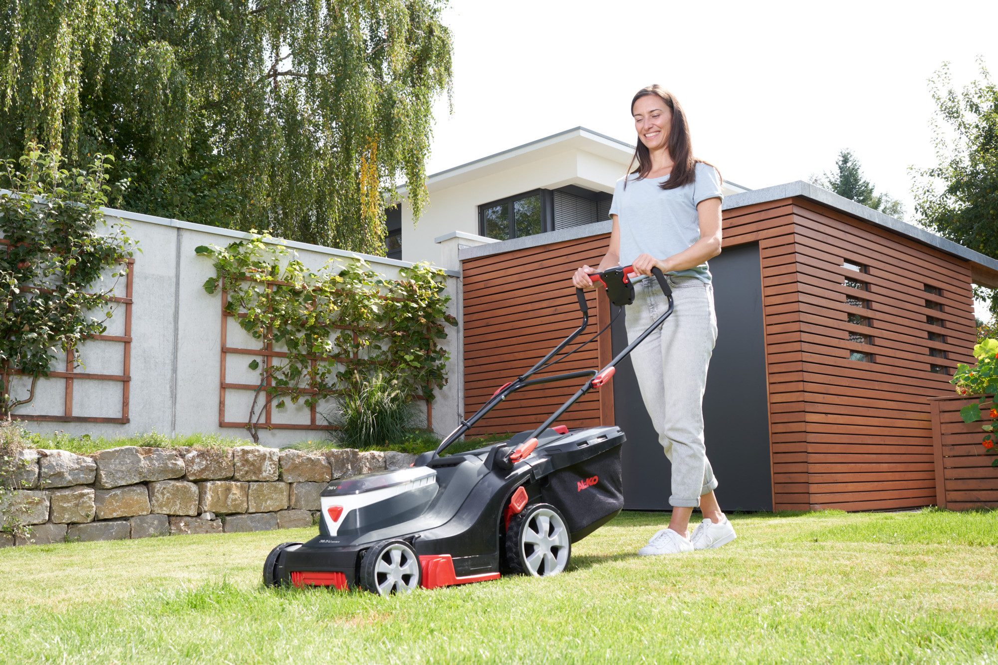 AL-KO Akkurasenmäher 38.5 Li Comfort, 38 cm Schnittbreite, inkl. Akku und Ladegerät