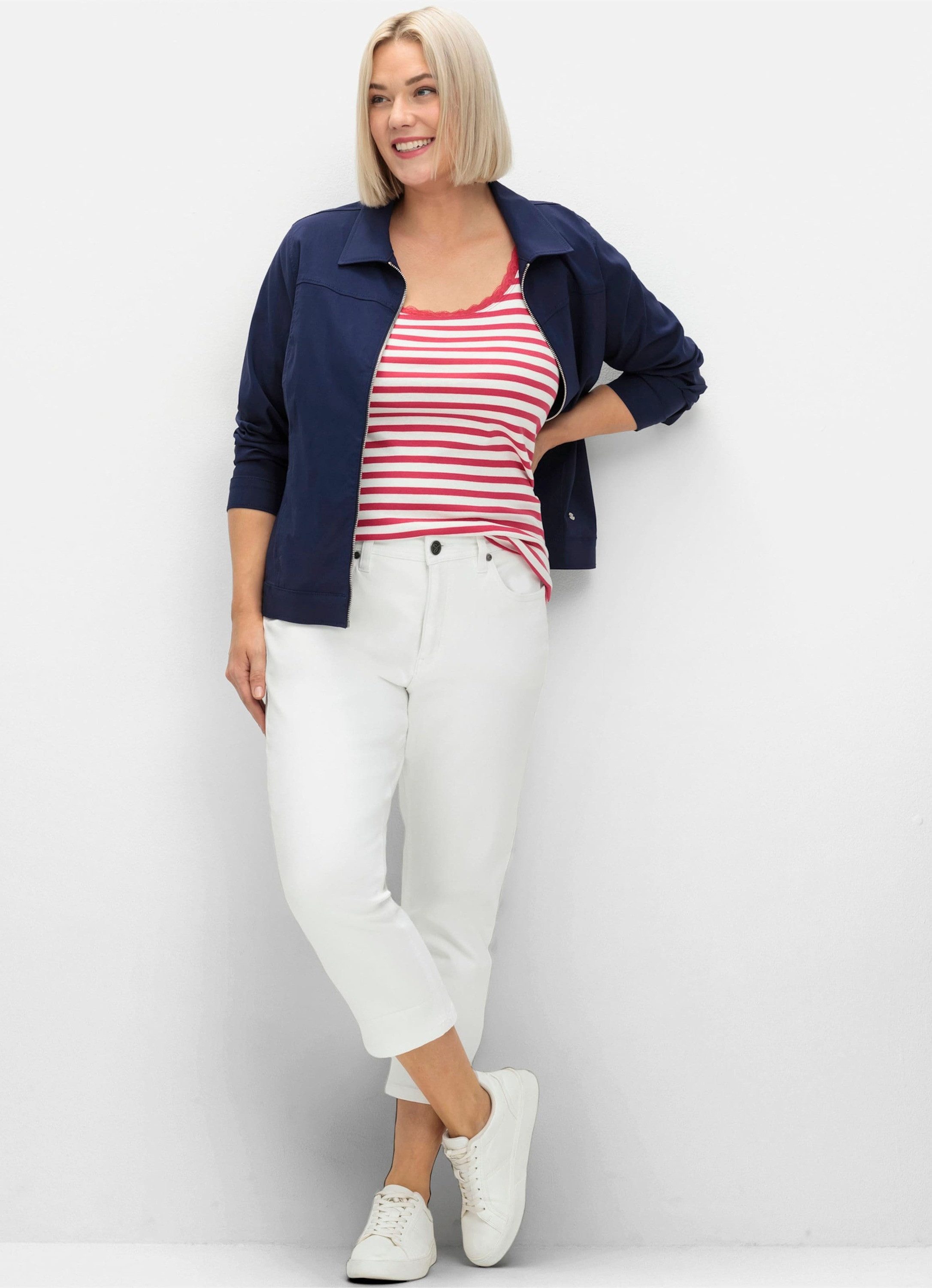 Sheego Shirttop Tanktop Ärmellos günstig online kaufen