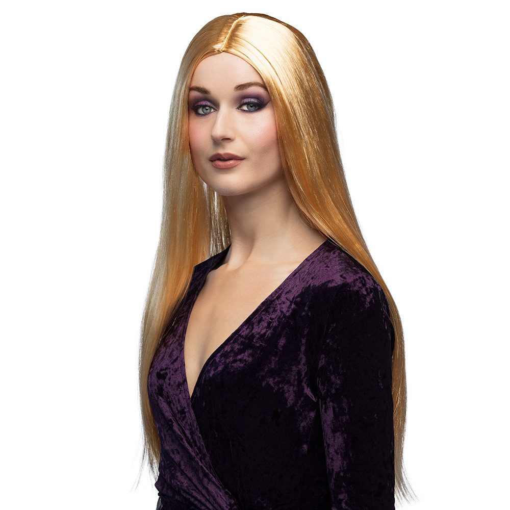 Kostüm-Perücke Perücke Lady Hexe Langhaar glatt Blond